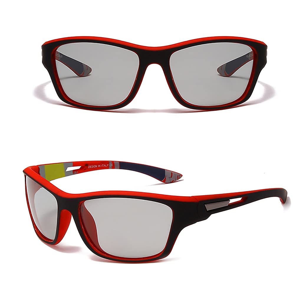 Photochromic Polarized Fishing Sunglasses for Men & Women - UV400 Protection, Anti-Glare for Cycling, Driving & Outdoor Sports - Perfect for Fishing, Hiking, Running & Beach Activities