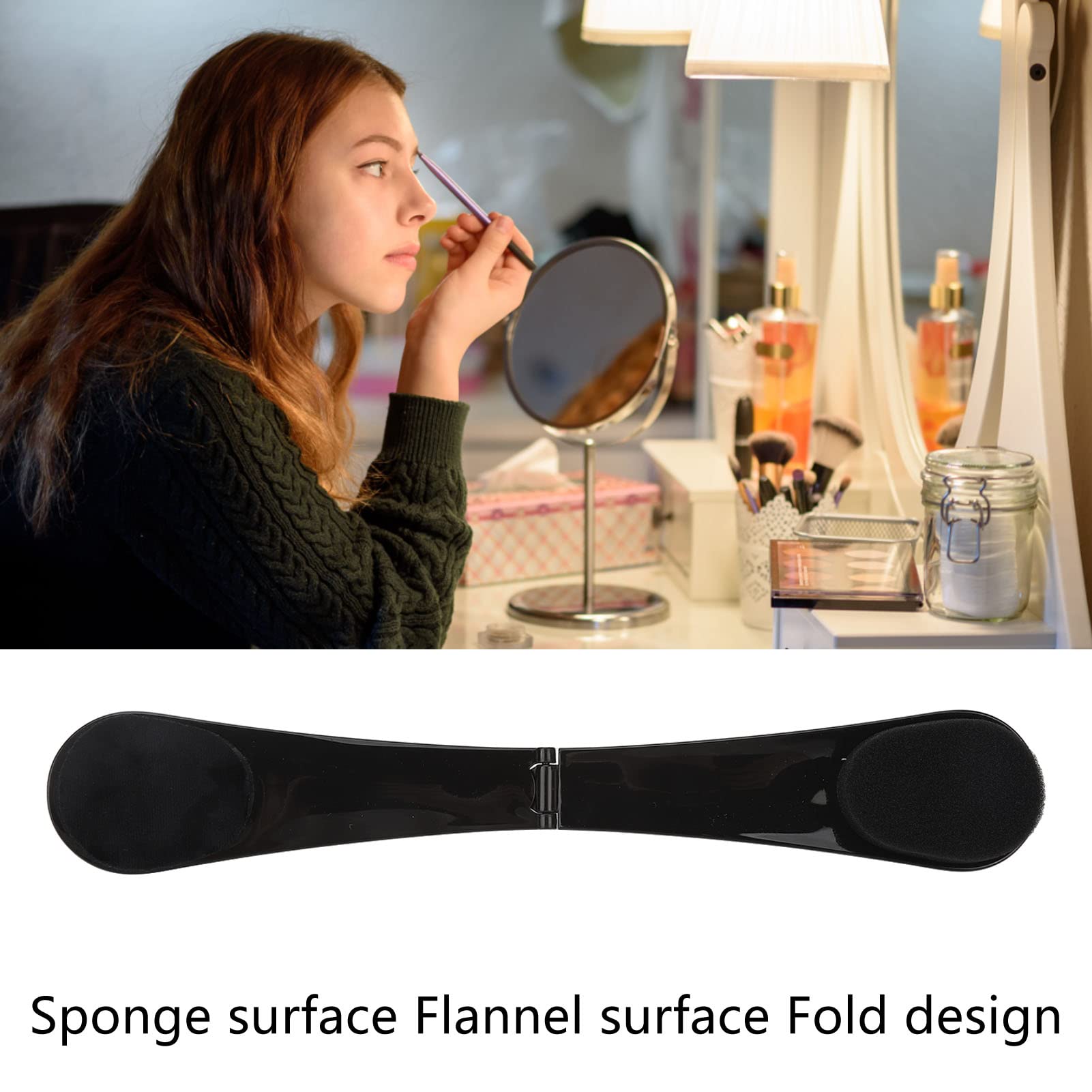 Black Folding Self Tanning Back Applicator for Even, Glowing & Streak-Free Tan | Perfect for Hard-to-Reach Areas & At-Home Tanning