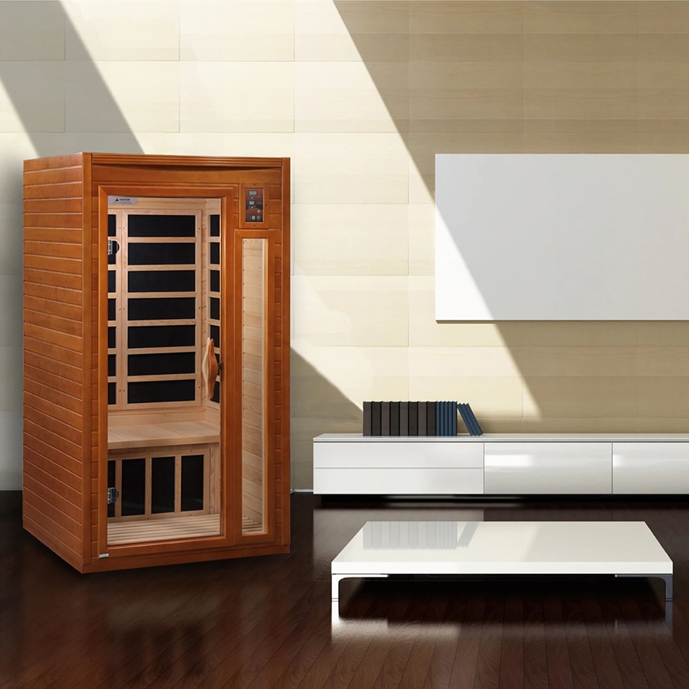 Dynamic Barcelona Elite 1-2 Person Ultra Low EMF Far Infrared Sauna for Home Spa Therapy - DYN-6106-01 Elite Model - Perfect for Relaxation, Detox & Pain Relief