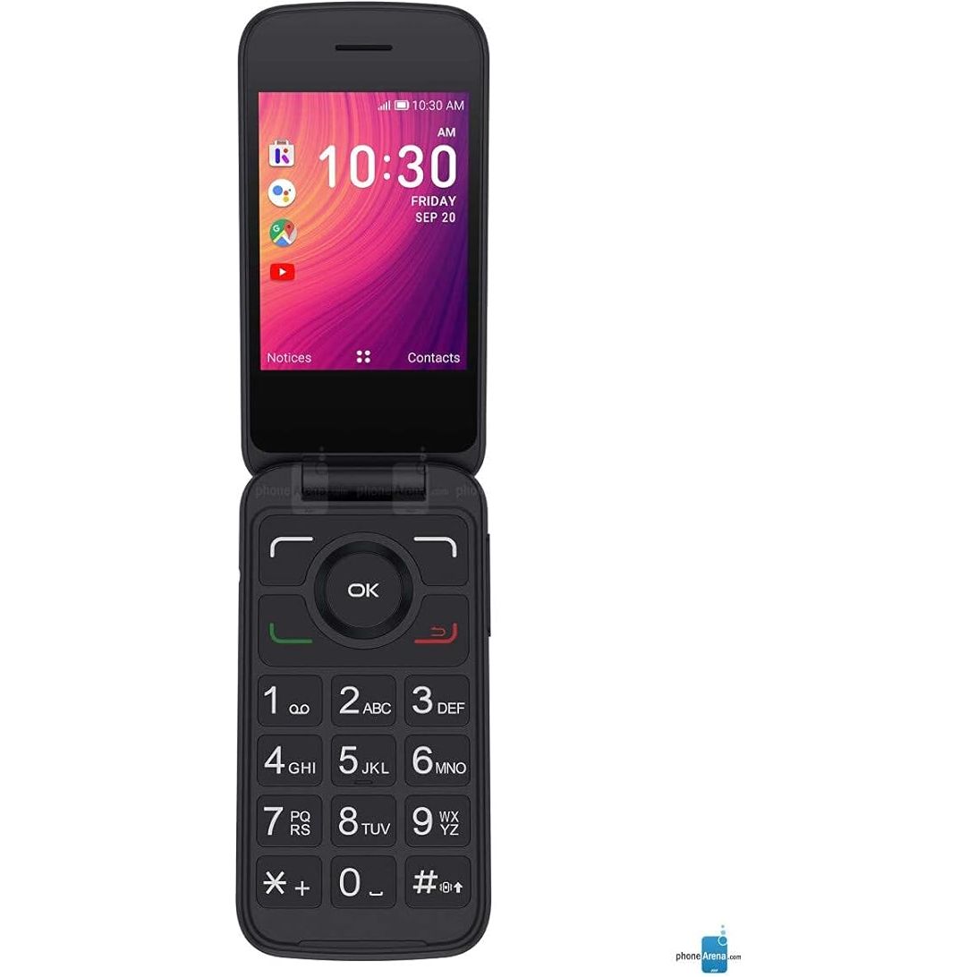 Alcatel Go Flip 3 Black 4GB 4052w GSM Unlocked Flip Phone - Compact & Durable Mobile for Seniors, Travel, and Emergency Use