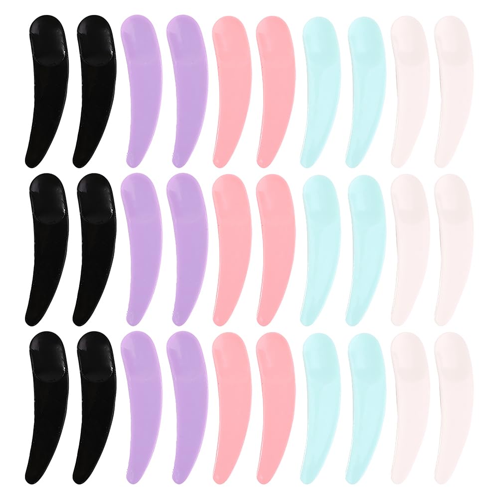 GSHLLO 300 Pcs Mini Plastic Makeup Spatulas - Small Cosmetic Scoops for Face Cream, Mask & Lotion Application - Perfect for Mixing, Sampling & Skincare Routine - Ideal for DIY Beauty, Salon Use & Travel