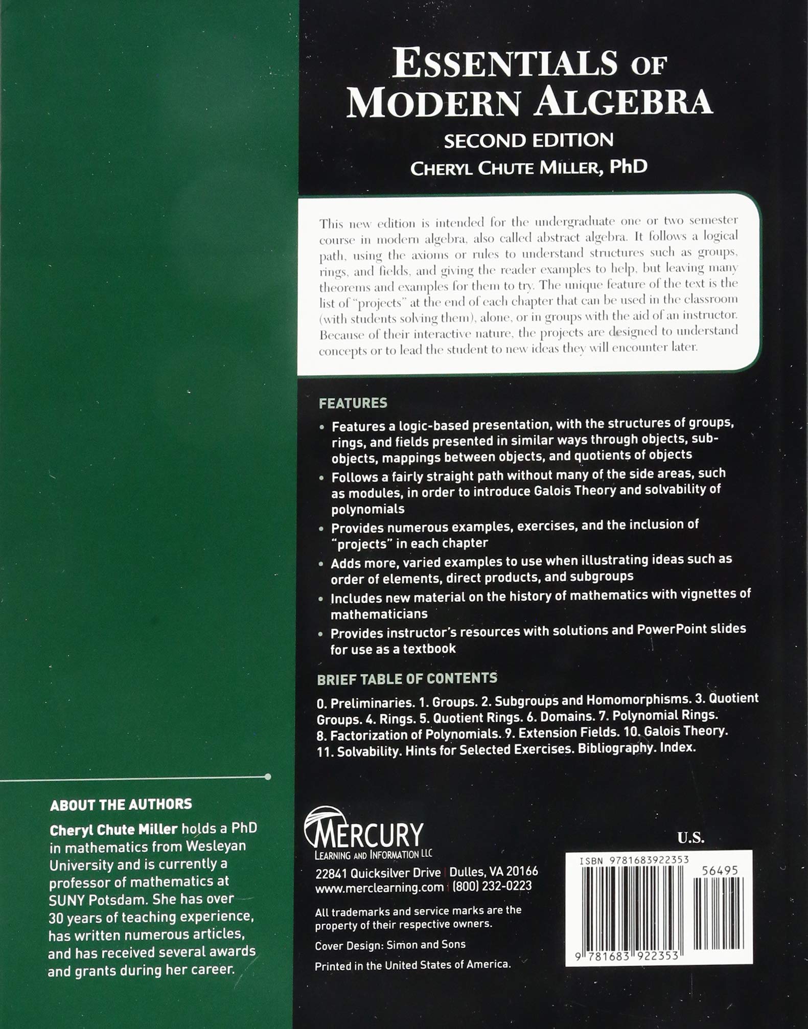 Modern Algebra Textbook - Essential Guide for Abstract Algebra & Group Theory | Perfect for College Students & Math Enthusiasts | Study, Homework & Exam Prep