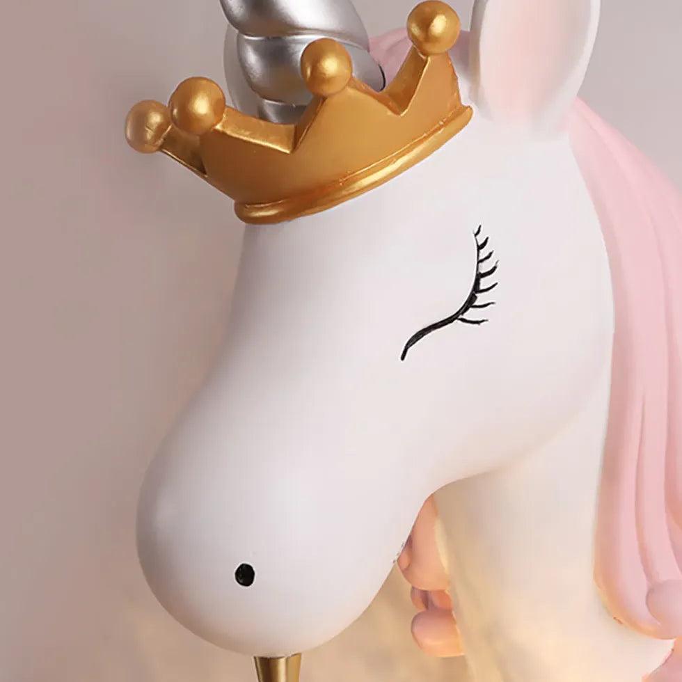 Unicorn Cartoon LED Night Light for Kids Bedroom - Cute Wall Lamp for Nursery, Girls Room Decor - Perfect for Bedtime, Reading & Nighttime Comfort