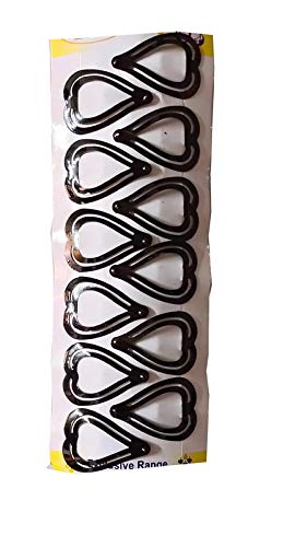 Premium Tic Tac Hair Clips for Women & Girls - 6 Pairs (12 Pieces) Heart-Shaped Hair Accessories for School, Parties & Daily Styling