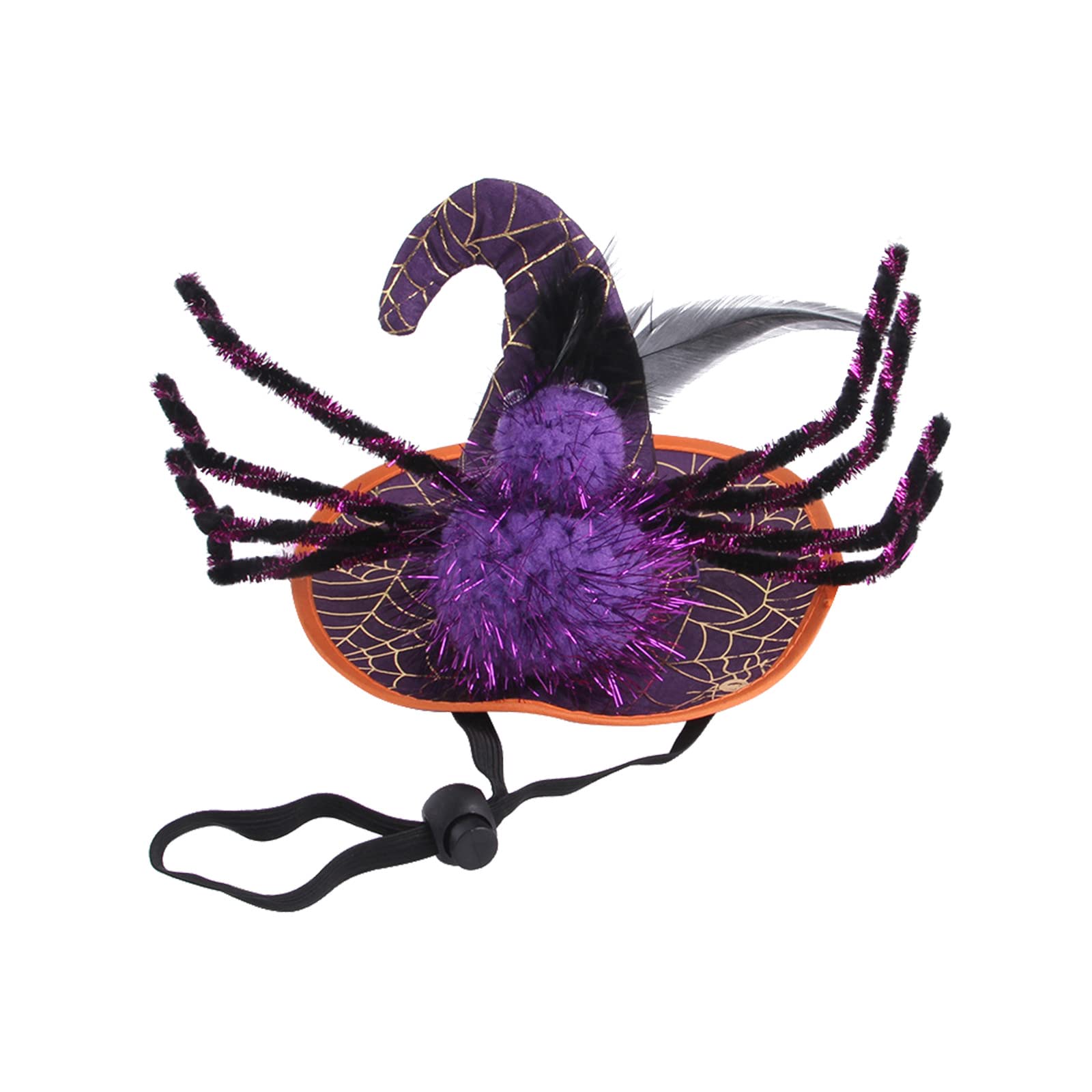 Halloween Pumpkin Hat for Cats & Dogs - Cute Pet Costume with Pom Pom for Halloween Party, Birthday & Cosplay - Perfect for Pet Dress Up & Photo Props