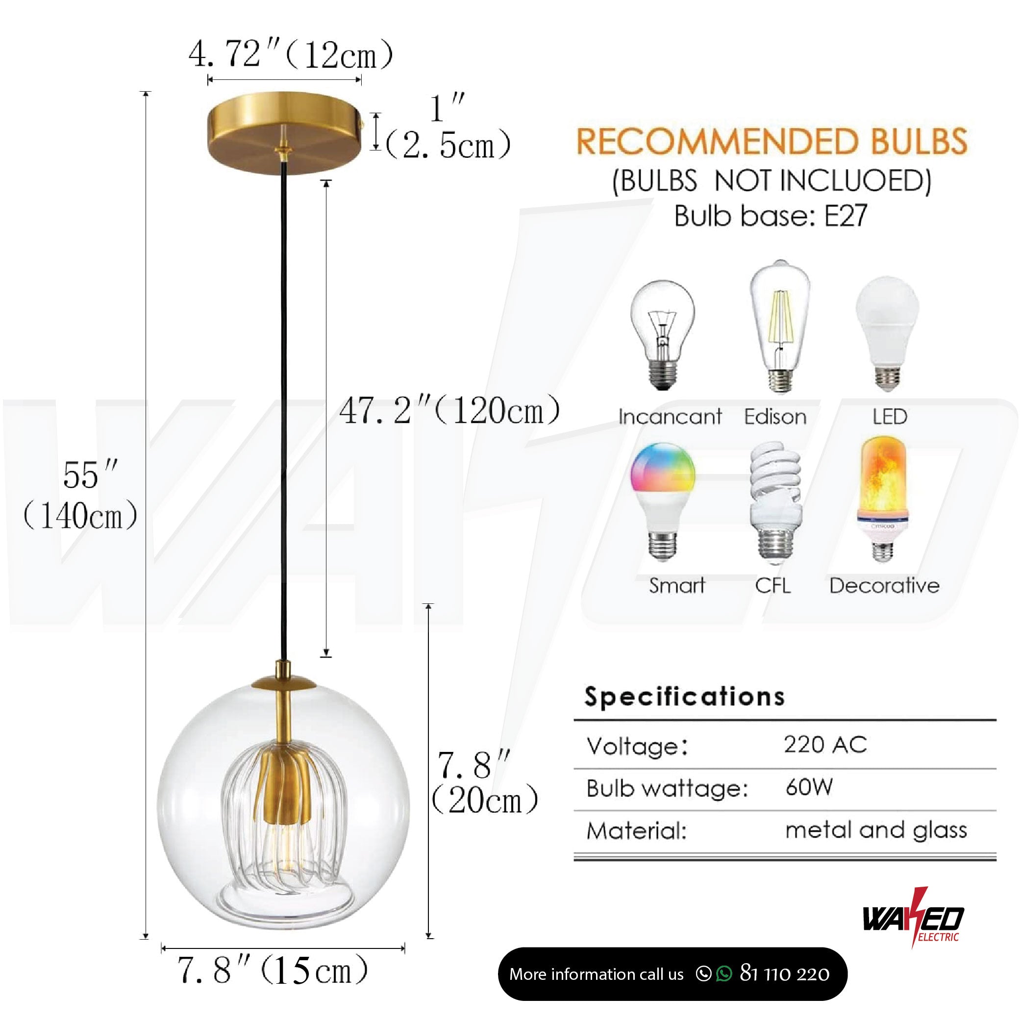200MM & 250MM Crystal Chandelier - Elegant Ceiling Light Fixture for Dining Room, Bedroom, Living Room Decoration