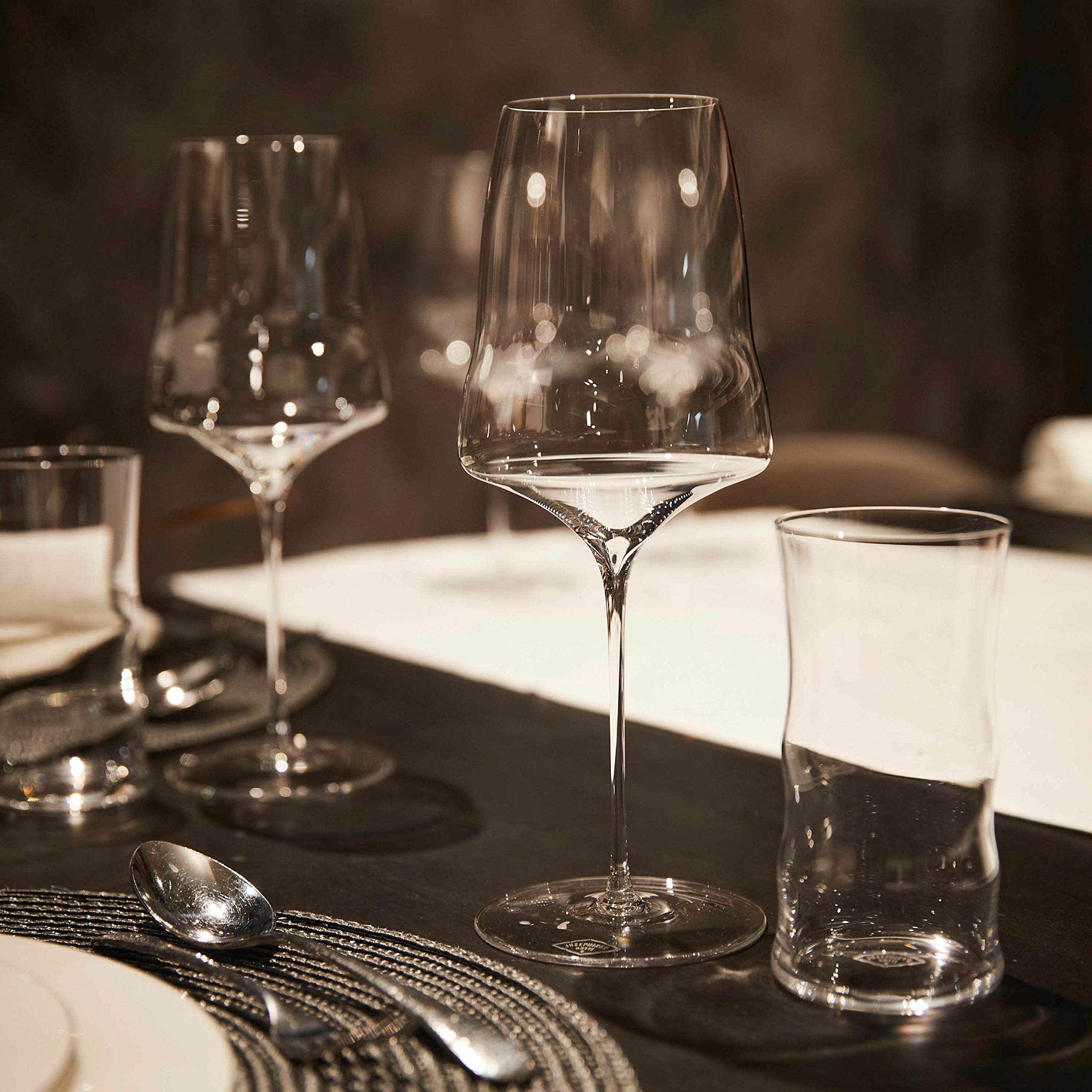 Josephine No. 2 Handmade Universal Glass Set of 2 - Premium Drinking Glasses for Wine, Cocktails, and Everyday Use - Perfect for Dinner Parties, Home Bar, and Gift Giving