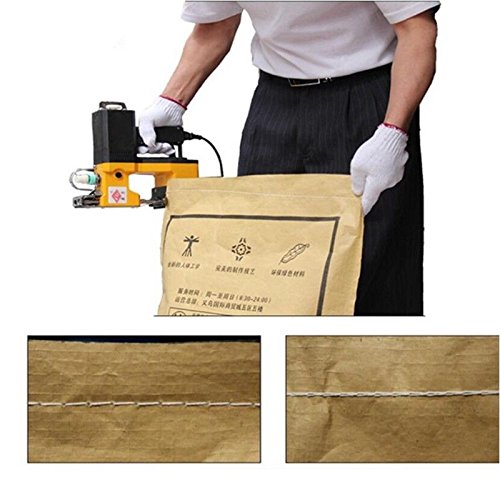 220V Portable Electric Bag Sealing Machine - Woven & Knitted Bag Stitcher for Snakeskin, Sack, Paper & Plastic Bags | Ideal for Packaging, Shipping & Industrial Use