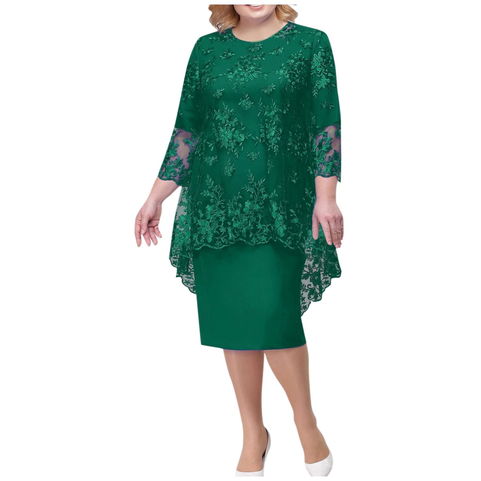 Elegant Wedding Guest Dress for Women - Long/Short Sleeve Cold Shoulder Empire Waist Ruffle Maxi Party Dress - Perfect for Weddings, Cocktail Parties & Formal Events
