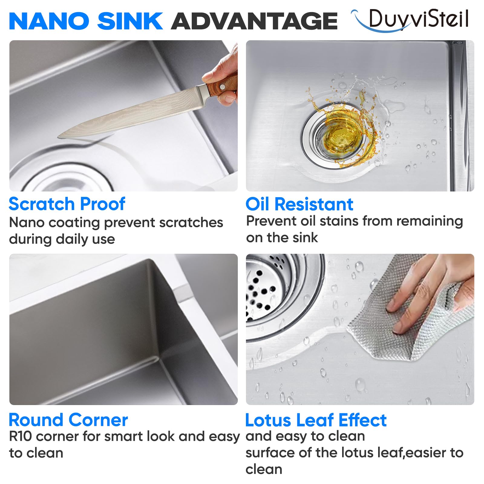 30.7x16.9 Inch 18 Gauge Stainless Steel Double Bowl Kitchen Sink - Topmount/Drop-in Design with Accessories (Silver) | Perfect for Modern Kitchens, Restaurants & RV Remodels