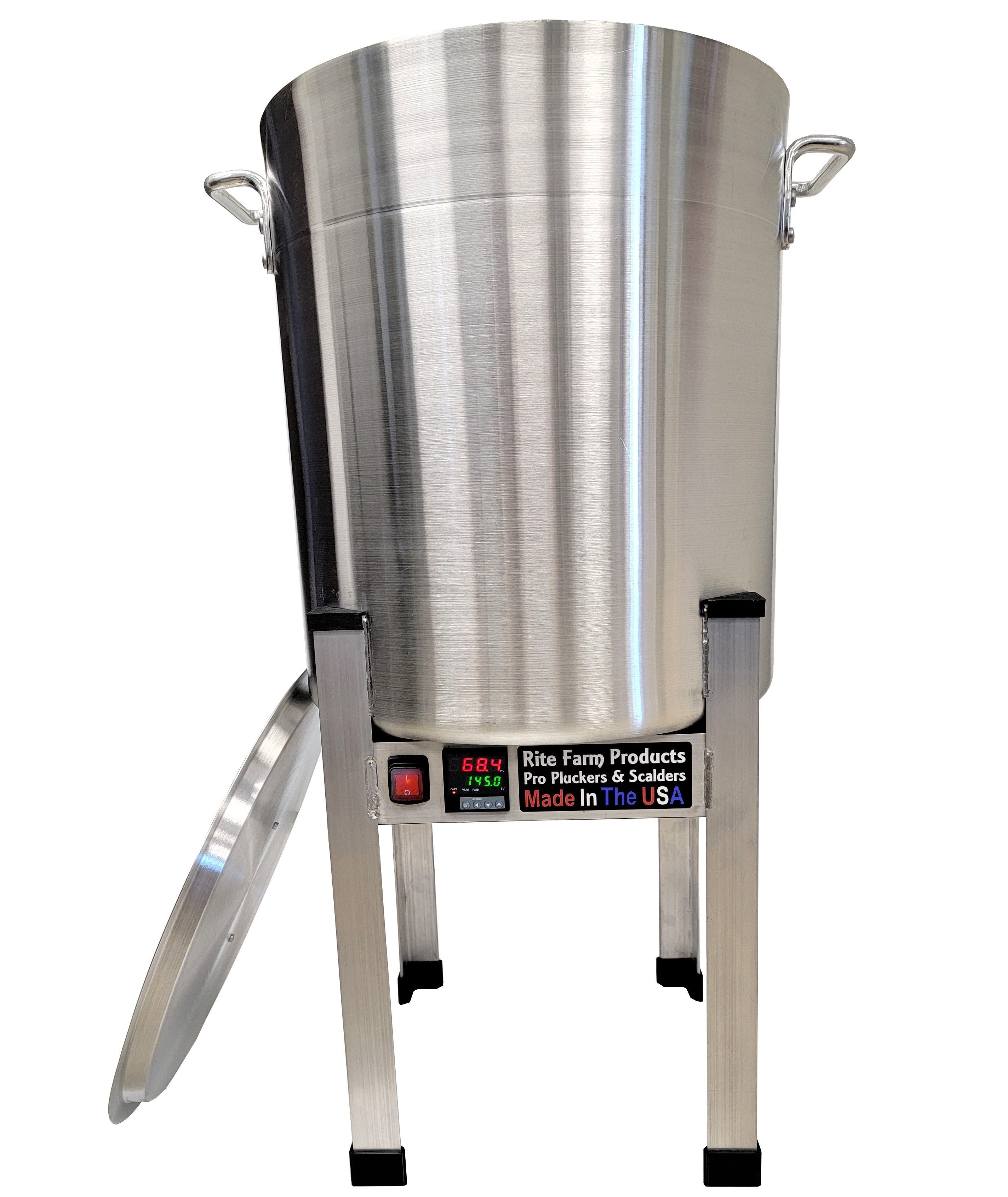 15 Gallon 120V 2000W Commercial Poultry Scalder for Chicken Processing - Made in USA - Perfect for Farm, Butcher Shop & Food Processing Business