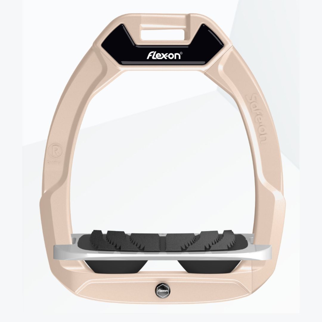 Customizable Flex on SafeOn Safety Stirrups - Adjustable & Secure Horse Riding Stirrups for Equestrians - Perfect for Trail Riding, Dressage & Jumping