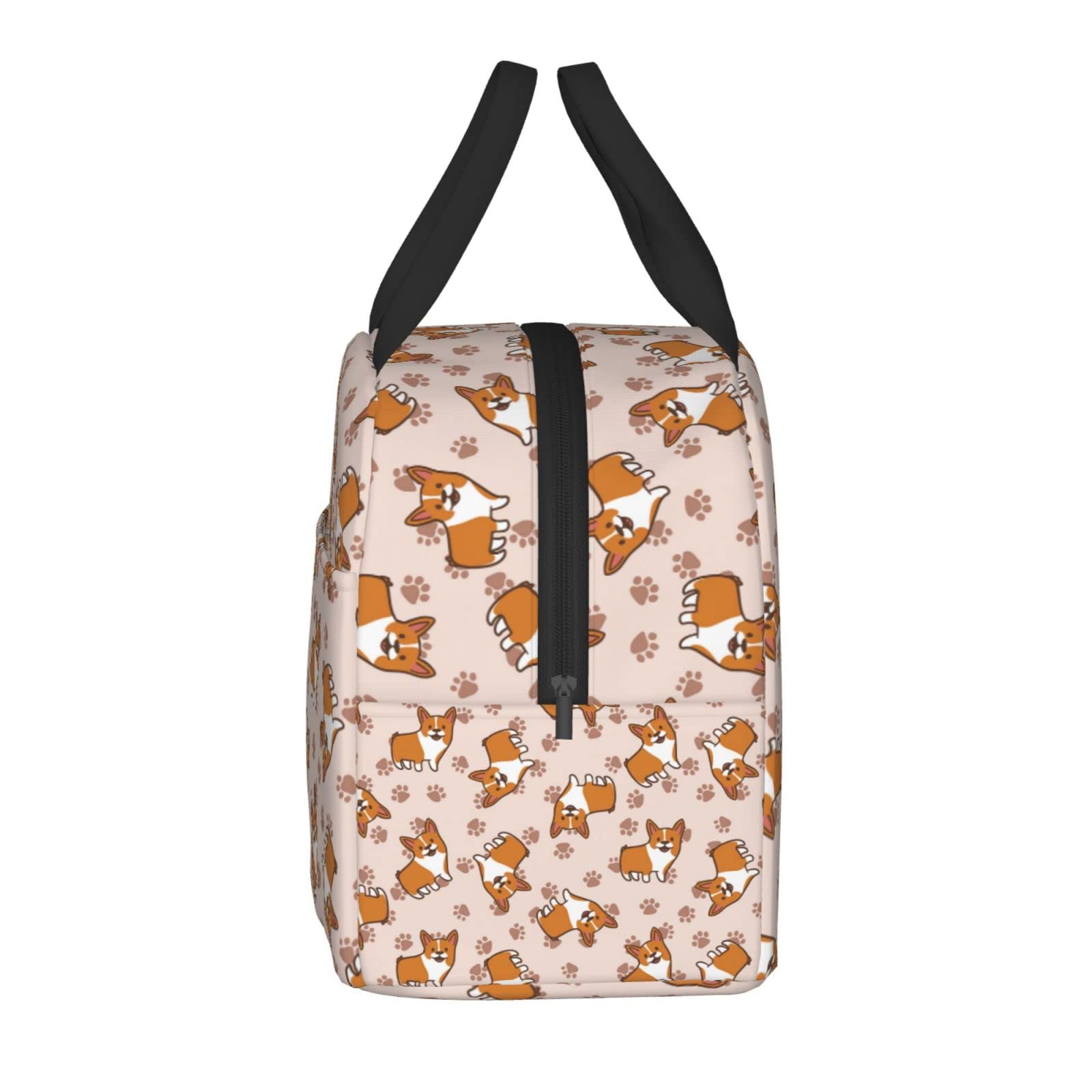 Insulated Corgi Lunch Box for Kids - Reusable Lunch Bag for Boys & Girls, Perfect for School, Camping, Hiking, Picnic, Beach & Travel - Ideal for Daily Use, Outdoor Adventures & Family Outings