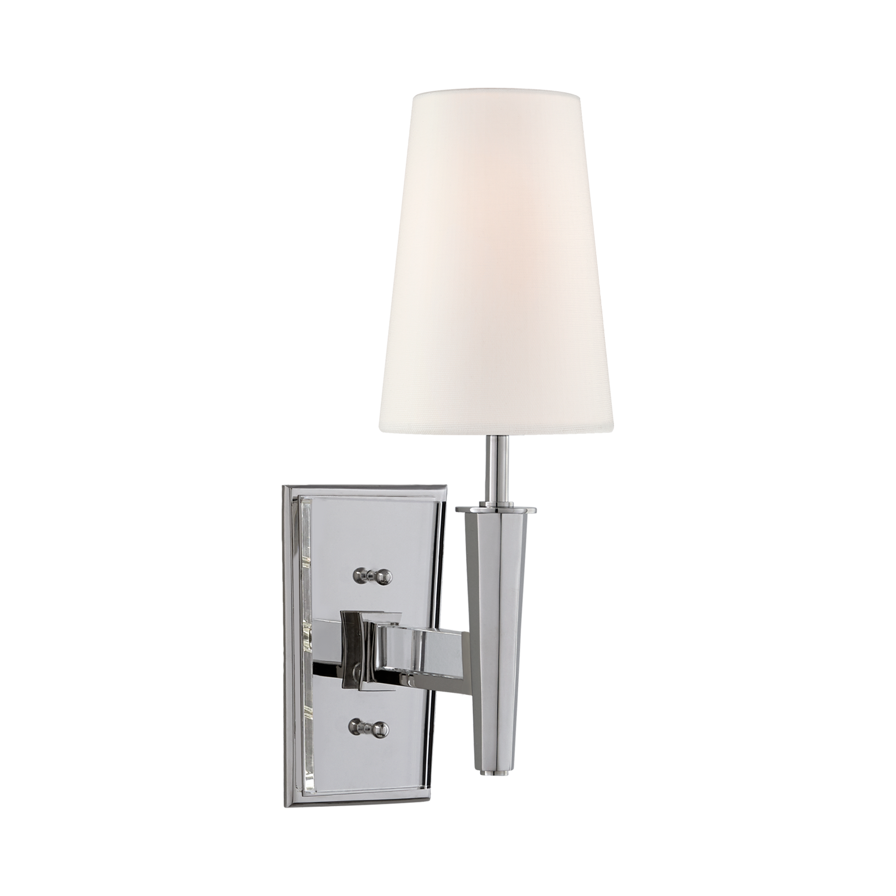 Lyra Small Wall Light - Polished Nickel Finish - Modern Sconce for Bedroom, Hallway & Living Room Lighting