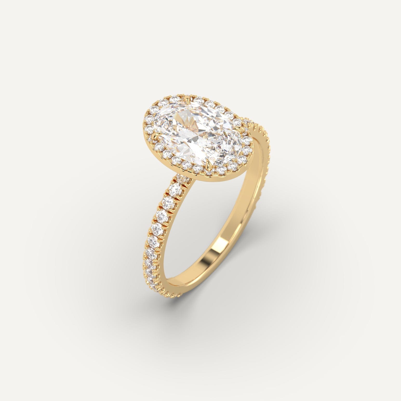 2 Carat Oval Cut Diamond Engagement Ring for Women - Elegant Solitaire Wedding Band, Perfect for Proposals, Anniversaries & Special Occasions