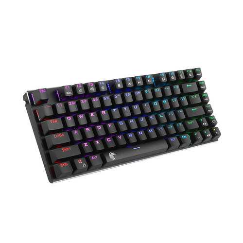 E element Z88 81-Key NKRO USB Wired RGB Backlit Mechanical Gaming Keyboard with Outemu Blue Switches - Perfect for PC Gaming, Typing & Office Work
