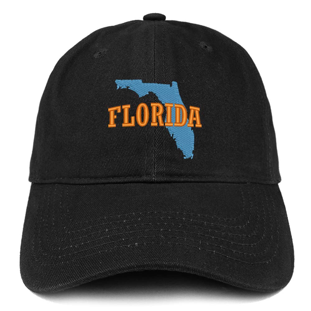 Florida State Embroidered Cotton Dad Hat - Trendy Unstructured Baseball Cap for Men & Women - Perfect for Outdoor Activities, Sports Events and Casual Wear