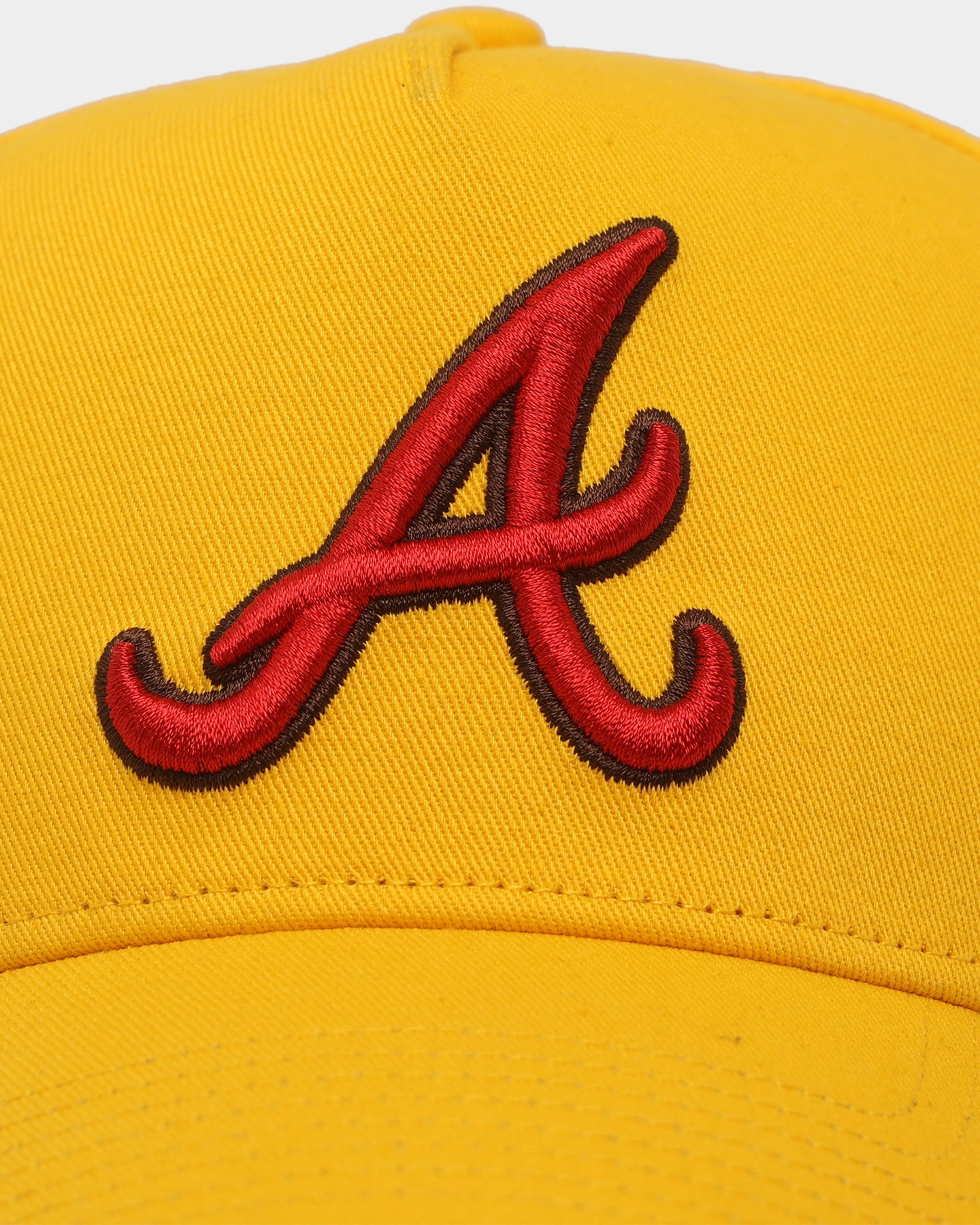 47 Brand Atlanta Braves 'Mustard & Ketchup' Snapback Hat - MLB Baseball Cap for Men & Women - Adjustable Dad Hat for Sports Fans, Game Day & Casual Wear