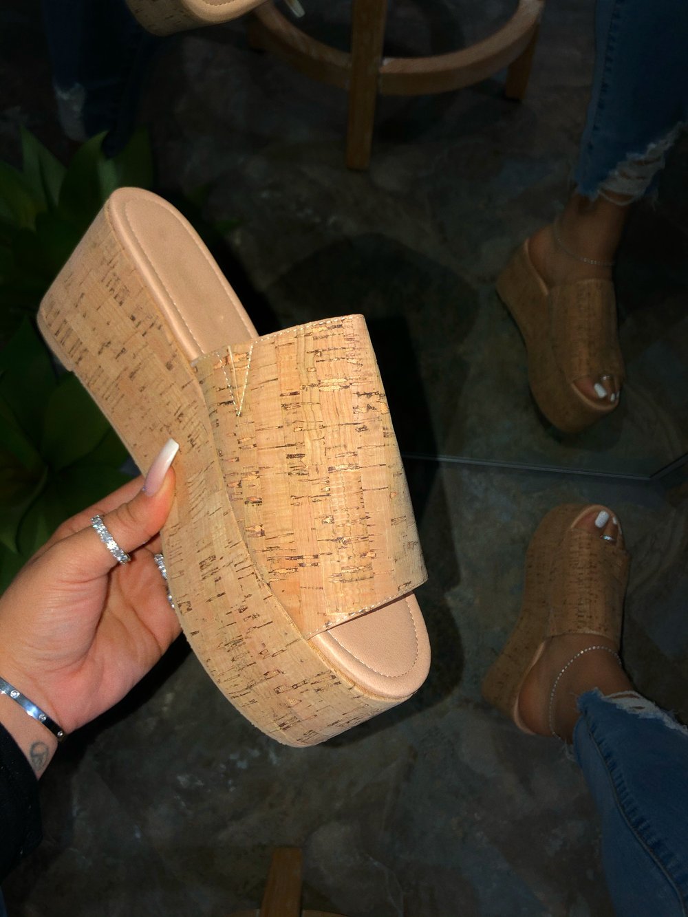 Britney Women's Cork Platform Sandals - Comfortable Summer Wedge Shoes for Beach, Vacation & Casual Outings