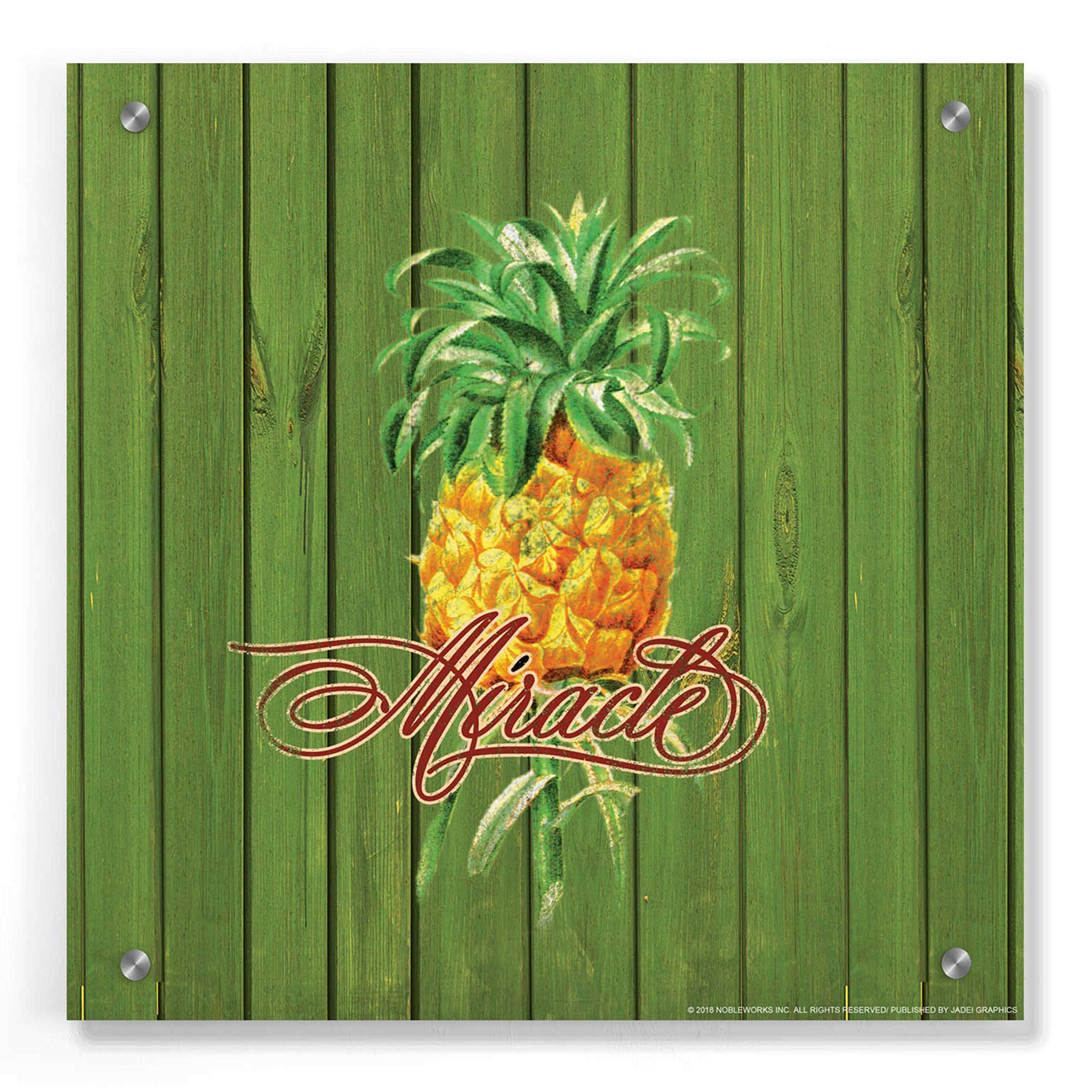 Epic Art 'Miracle' by Yellow Cafe - 36x36 Inch Modern Acrylic Glass Wall Decor - Perfect for Living Room, Bedroom & Office Wall Art