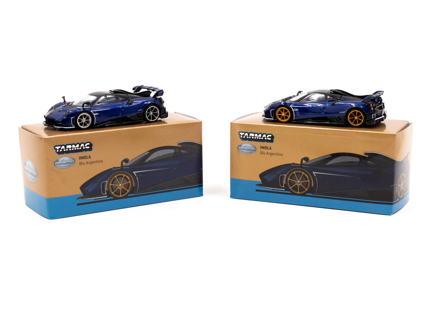 Tarmac Works 1/64 Pagani Imola Blu Argentina Diecast Model Car - Premium Collectible for Car Enthusiasts & Hobbyists - Perfect for Display, Gifts, and Racing Collections