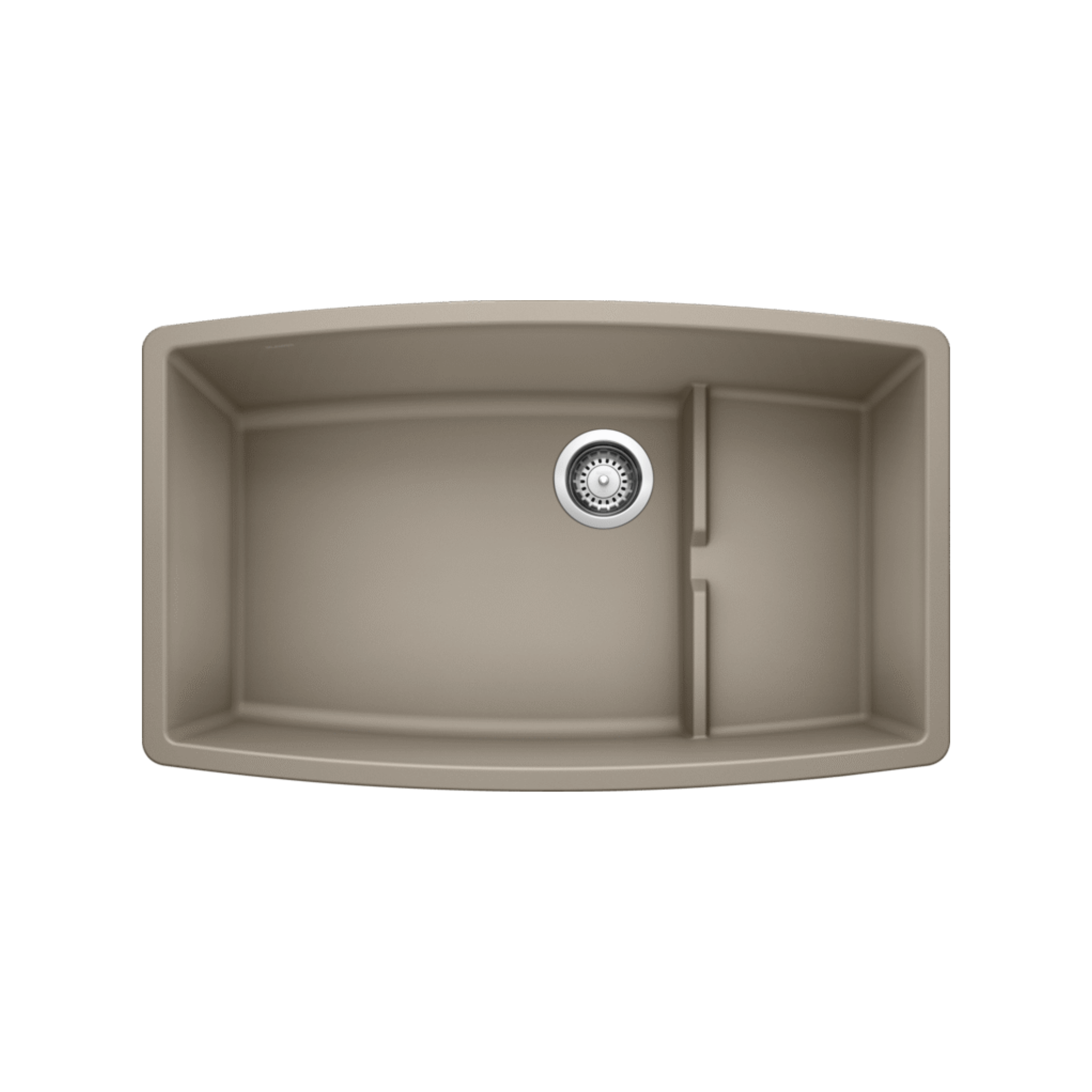 Blanco Performa Cascade Single Bowl SILGRANIT Kitchen Sink - Durable Stain-Resistant Undermount Sink for Modern Kitchens | Perfect for Food Prep, Dishwashing & Entertaining