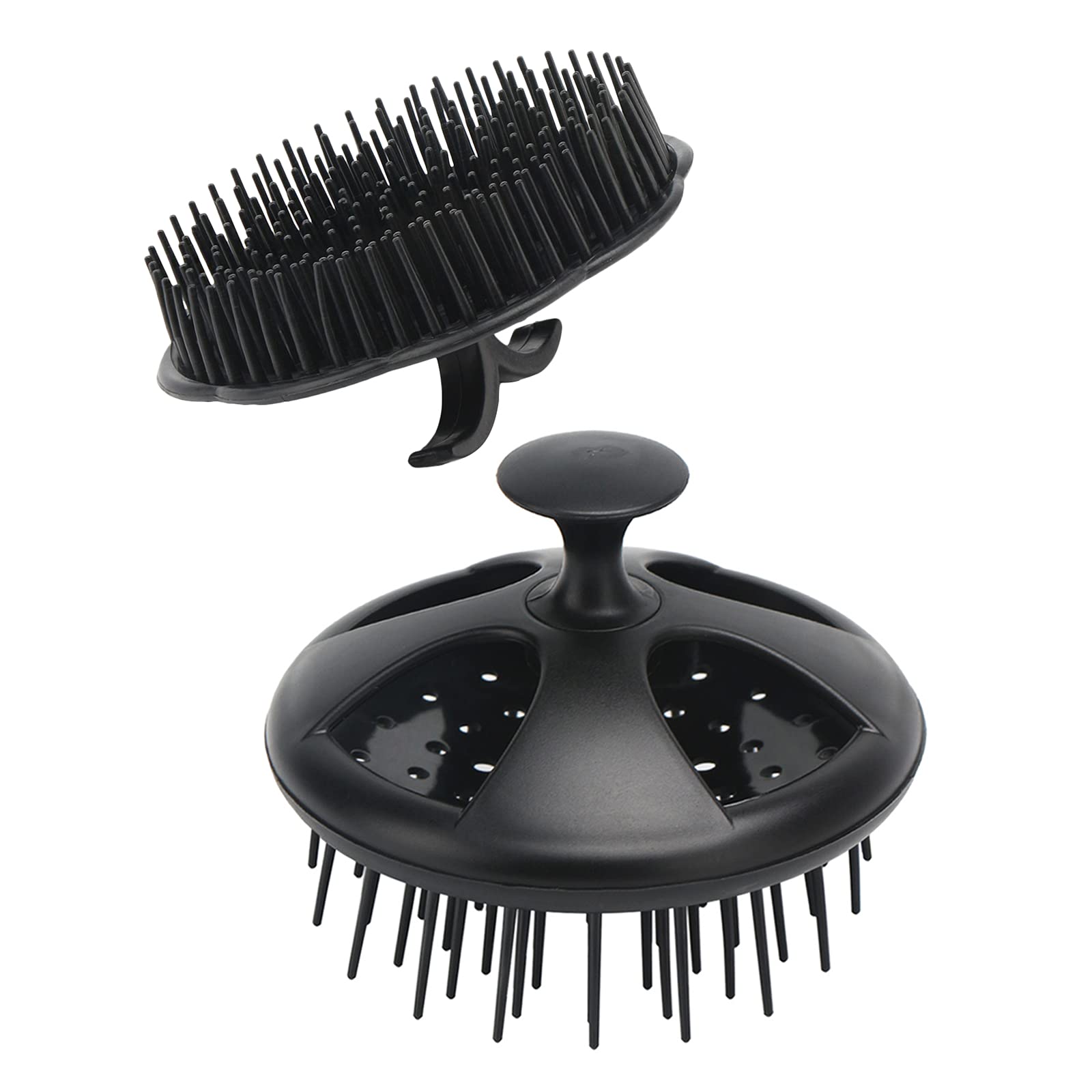 Segbeauty Universal Hair Diffuser & Scalp Massage Shampoo Brush Set - Blow Dryer Attachment for Curly Hair (Fits 1.65