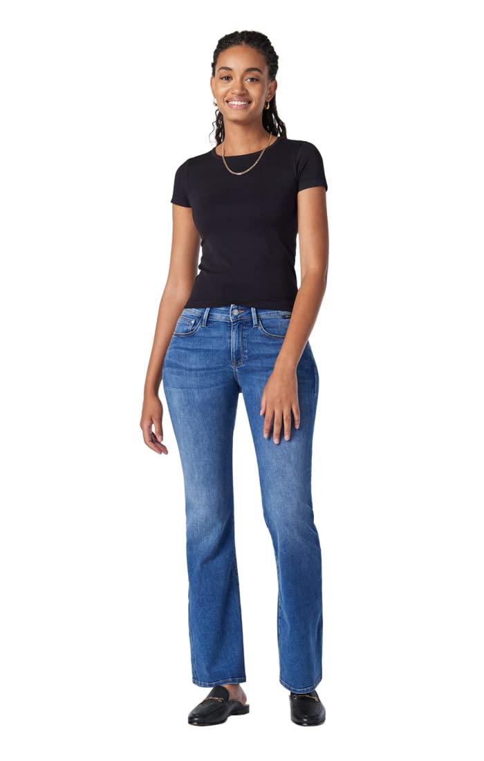 Mavi Women's Devan Bootcut Jeans - High Waist Stretch Denim Pants for Casual & Office Wear | Comfortable Everyday Jeans for Women
