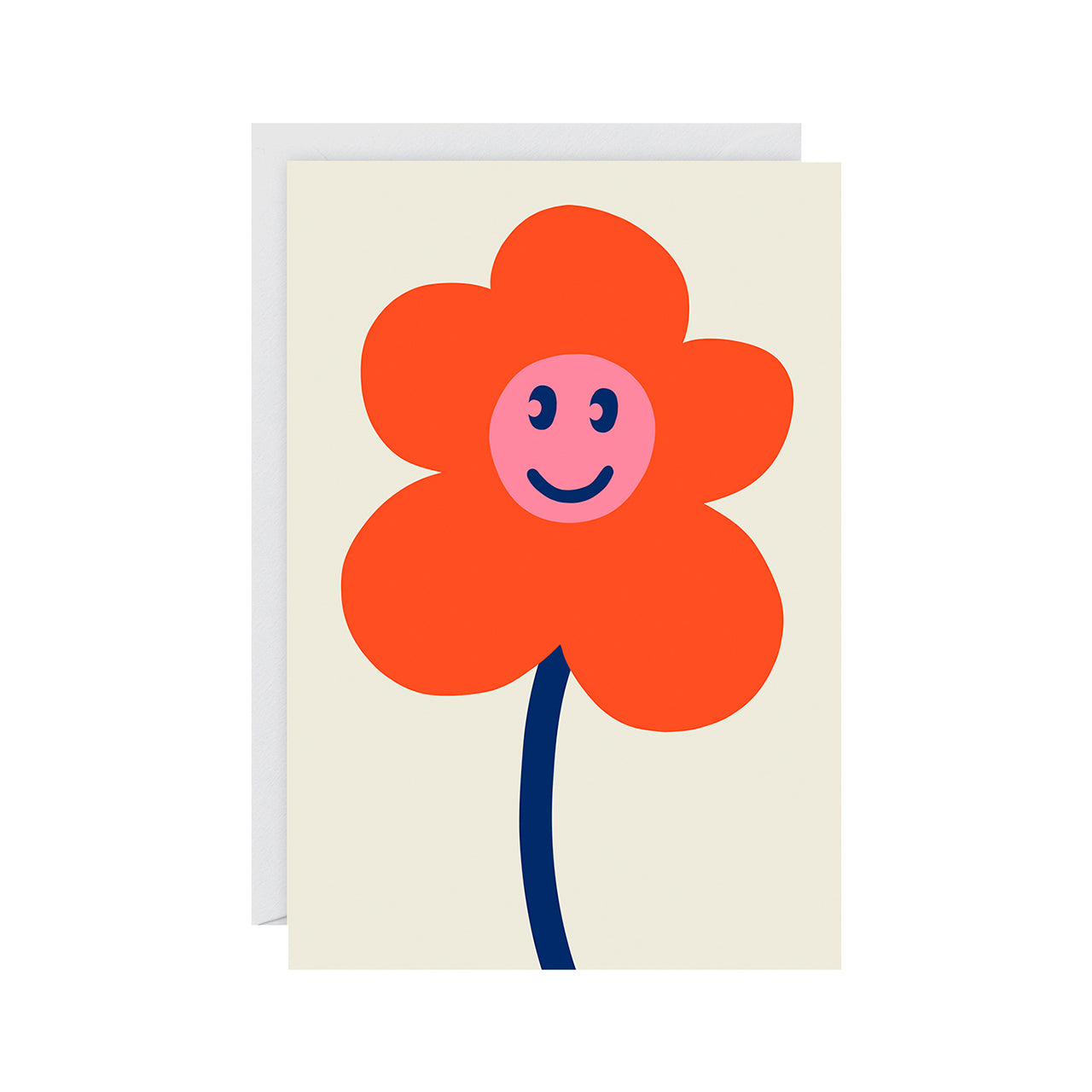 Happy Flower Greeting Card - Beautiful Floral Design for Birthday, Anniversary & Thank You Cards - Perfect for Special Occasions & Heartfelt Messages
