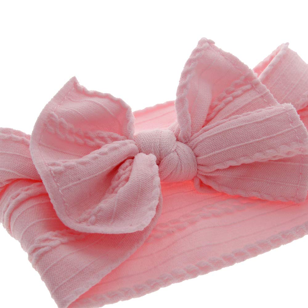 Baby Headbands Turban Knotted - Soft Newborn Infant Toddler Hair Accessories with Bows | Perfect for Photography, Birthday Parties & Everyday Outfits