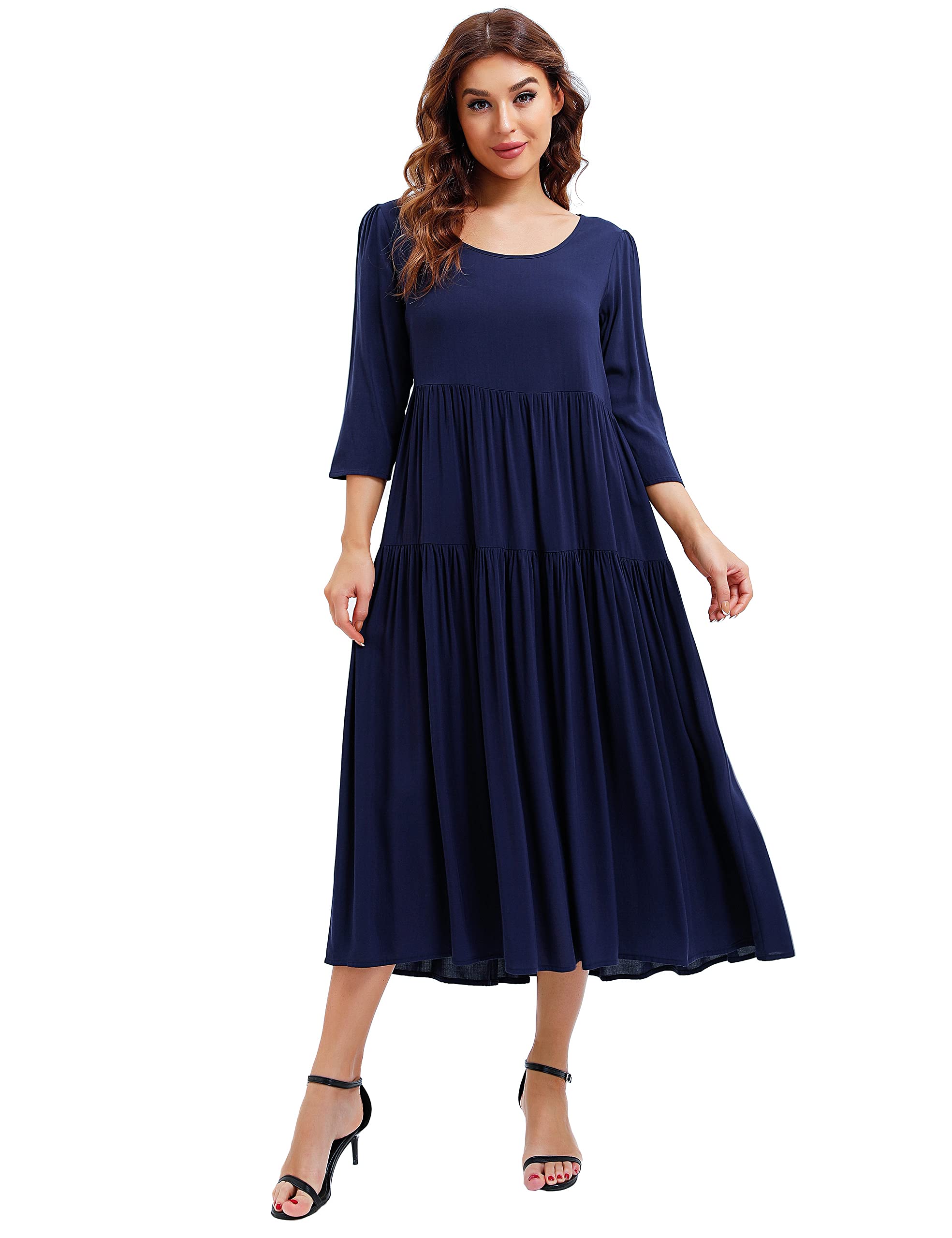 SEFFORANO Women's Summer Maxi Dress - Casual Loose Beach Dress with Round Neck & Vest Style | Perfect for Vacations, Beach Outings, and Summer Parties