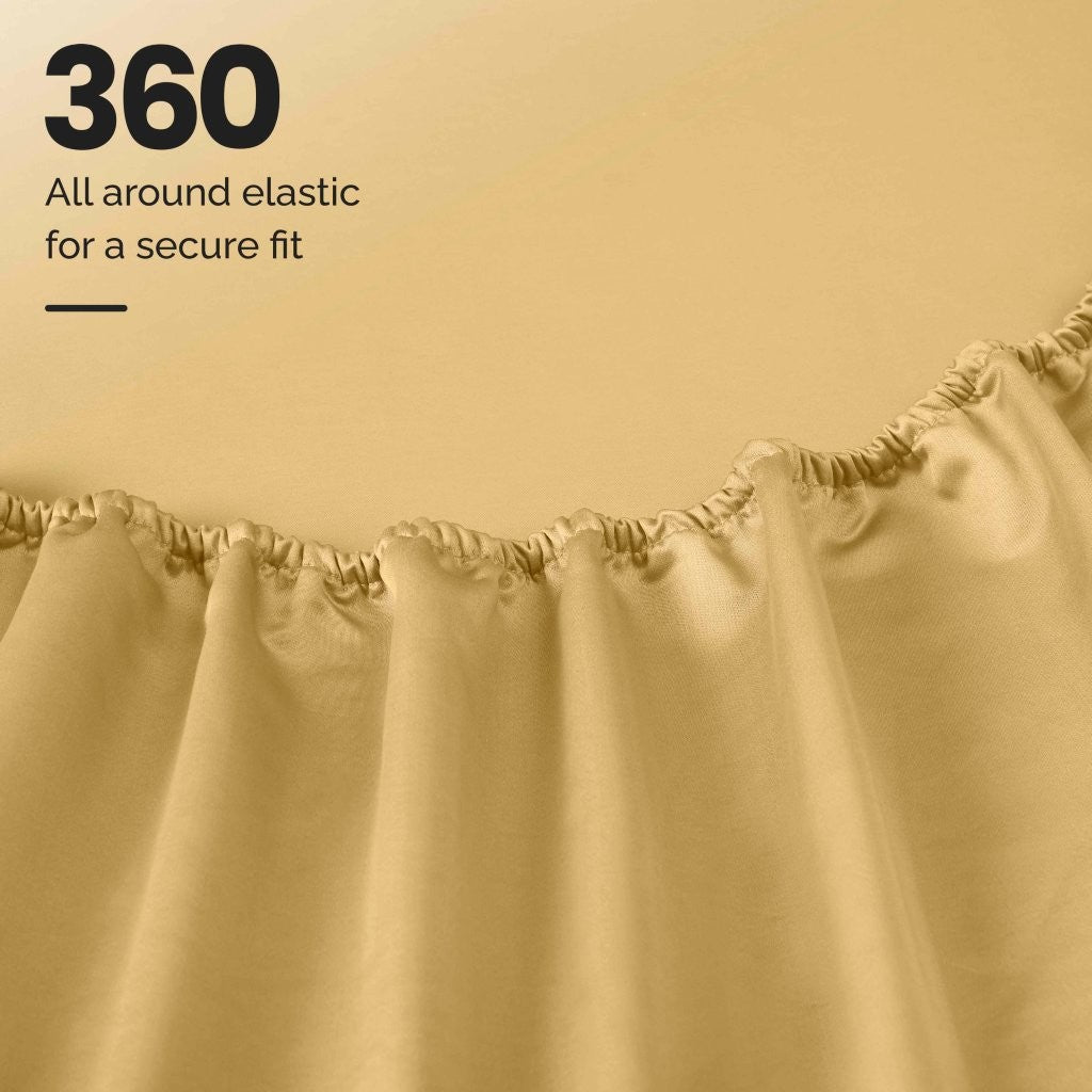 Luxury 1200 Thread Count Egyptian Cotton Deep Pocket Bed Sheet Set - Queen Size, Soft & Breathable for Ultimate Comfort - Perfect for Master Bedroom, Guest Room & Hotel Use