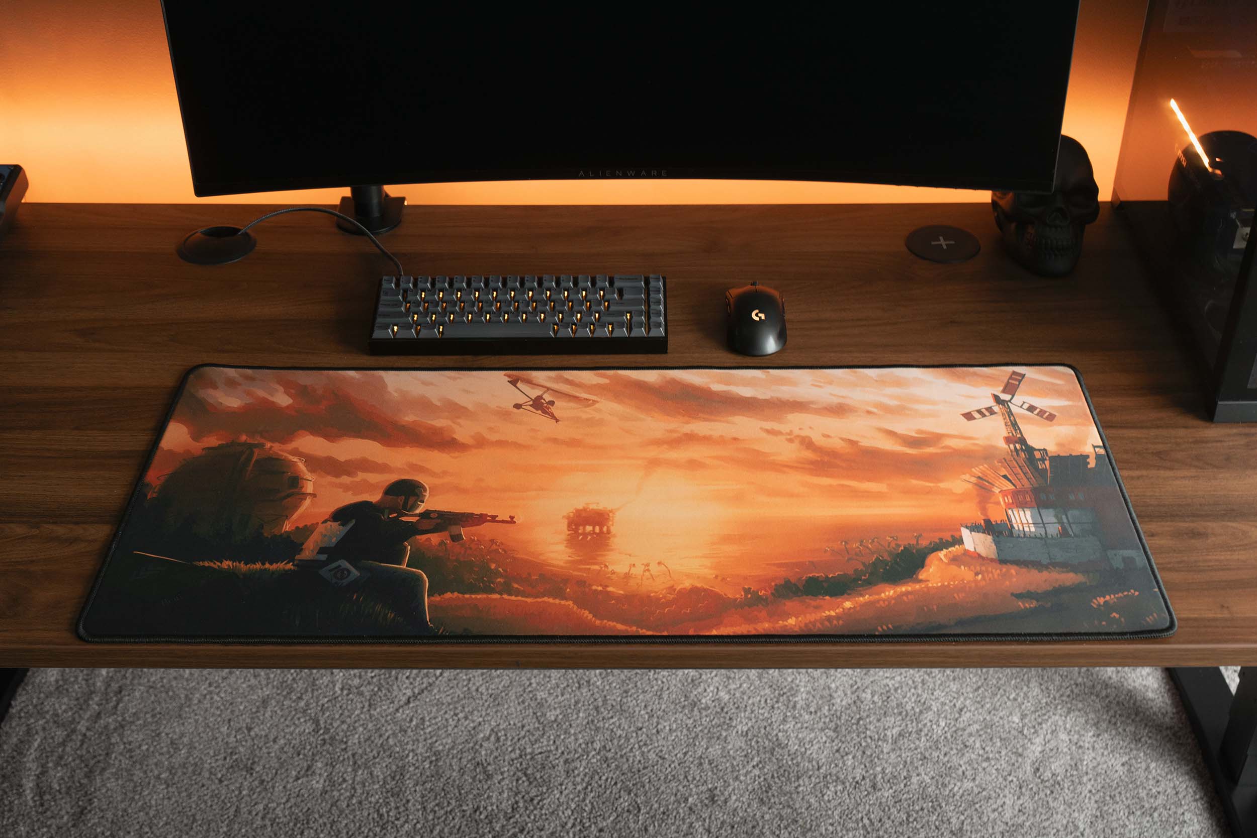 Limited Edition Rust XL Gaming Mouse Pad - Dust Content Creator Collaboration | Large Non-Slip Surface for PC, Console & Esports Gaming | Perfect for FPS, MOBA & Streaming Setup
