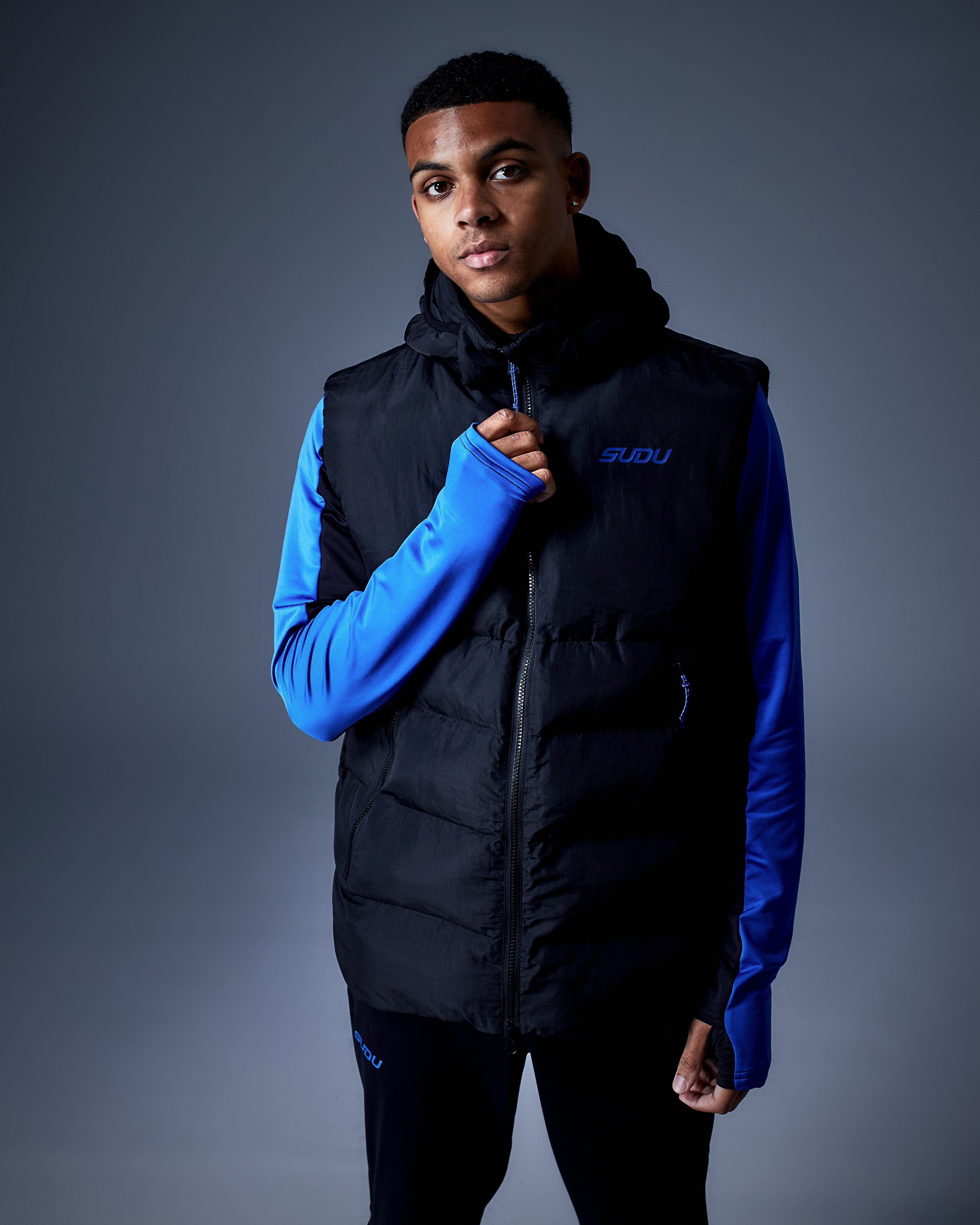 SPG 01 Black Vest for Men - Lightweight Outdoor Running Cycling Hiking Jacket - Perfect for Sports, Work & Casual Wear