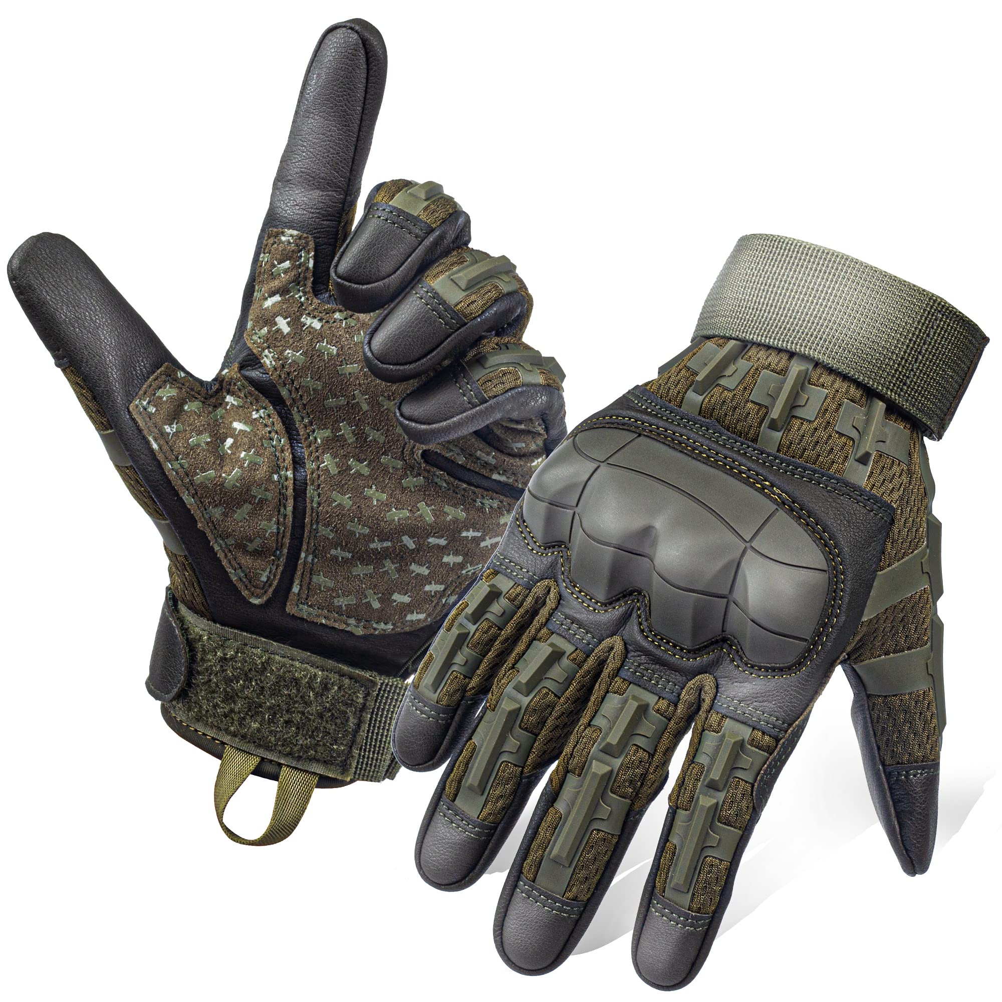 Men's Touchscreen Winter Gloves - Waterproof Full Finger Motorcycle & Cycling Gloves for Outdoor Activities (Hiking, Camping, Snow Sports) - Cold Weather Gear for Bikers & Adventurers