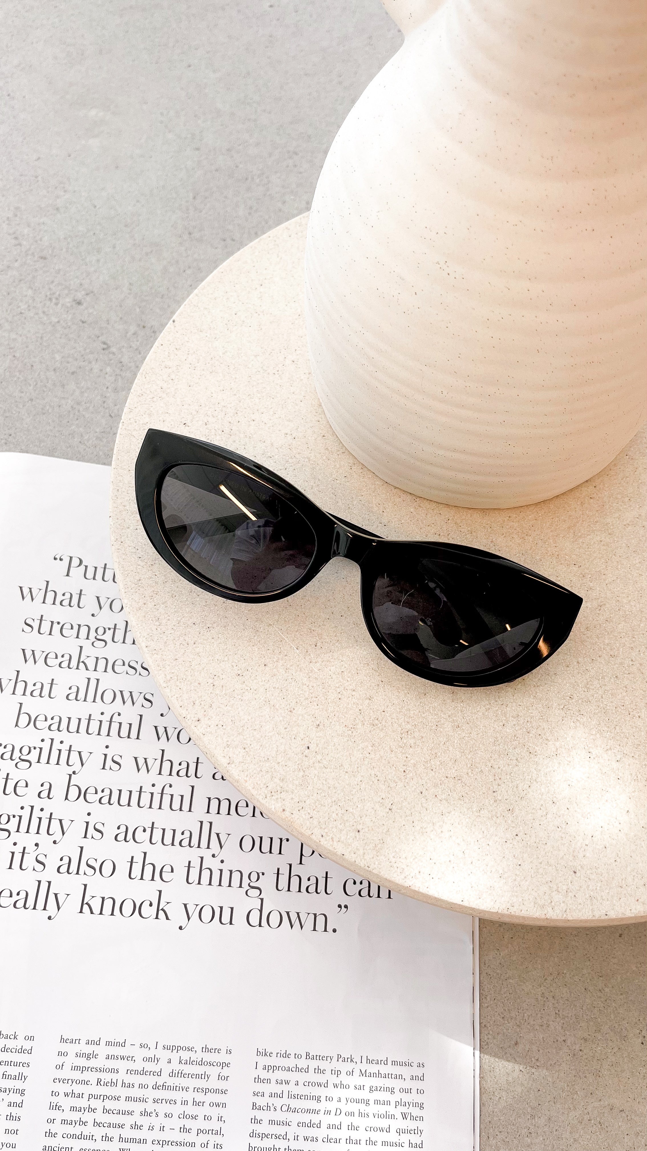 Estella Black Sunglasses for Women - UV Protection, Polarized, Fashionable - Perfect for Driving, Beach & Outdoor Activities