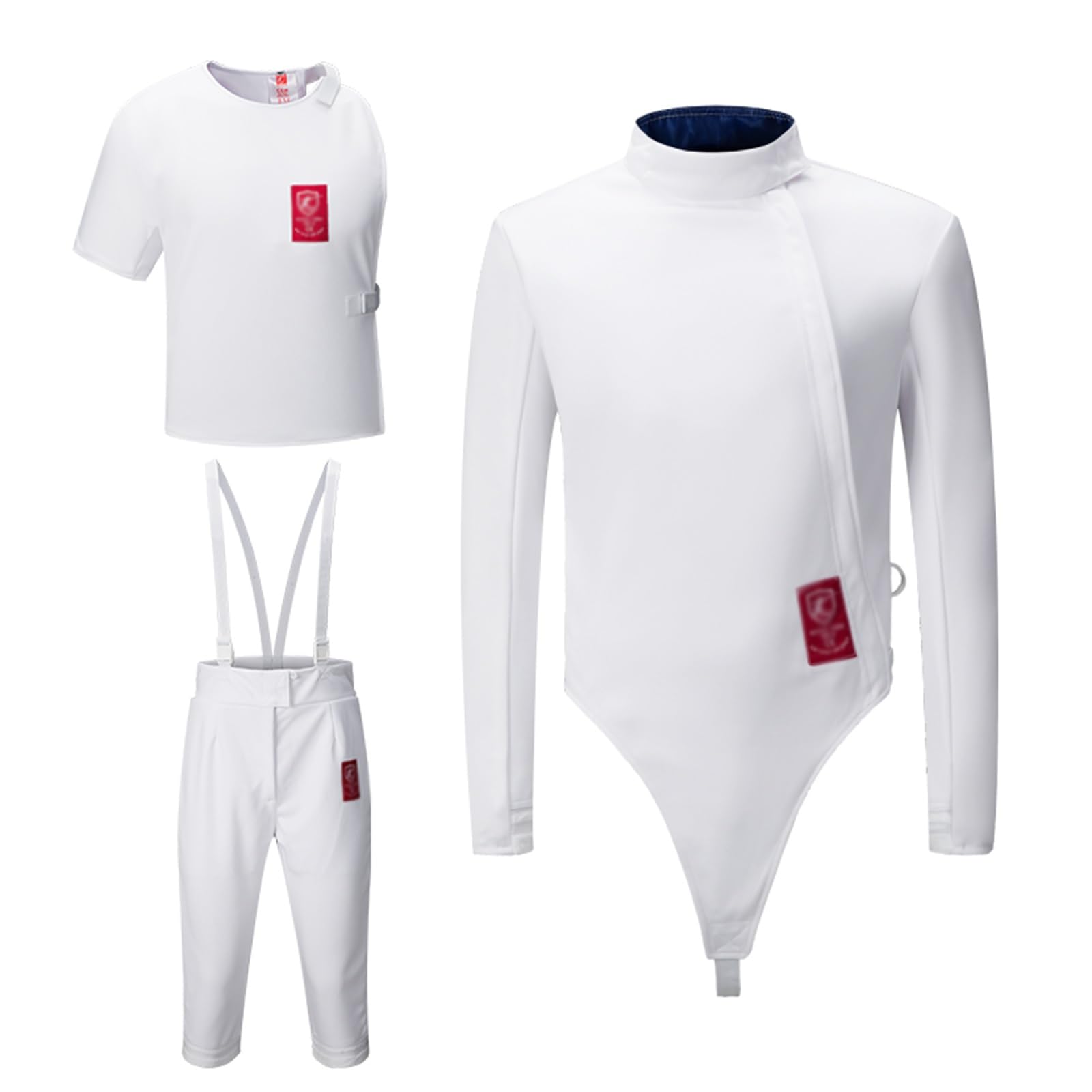350N Fencing Uniform Set - Men's Classic Jacket, Pants & Vest for Foil, Epee & Sabre (Right Hand) - Durable Protective Gear for Fencing Training & Competitions