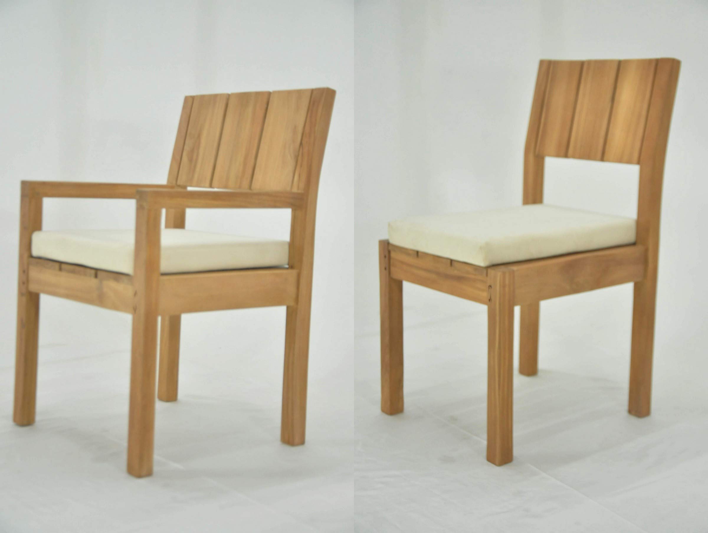 Premium 5-Piece Teak Wood Dining Set - 48