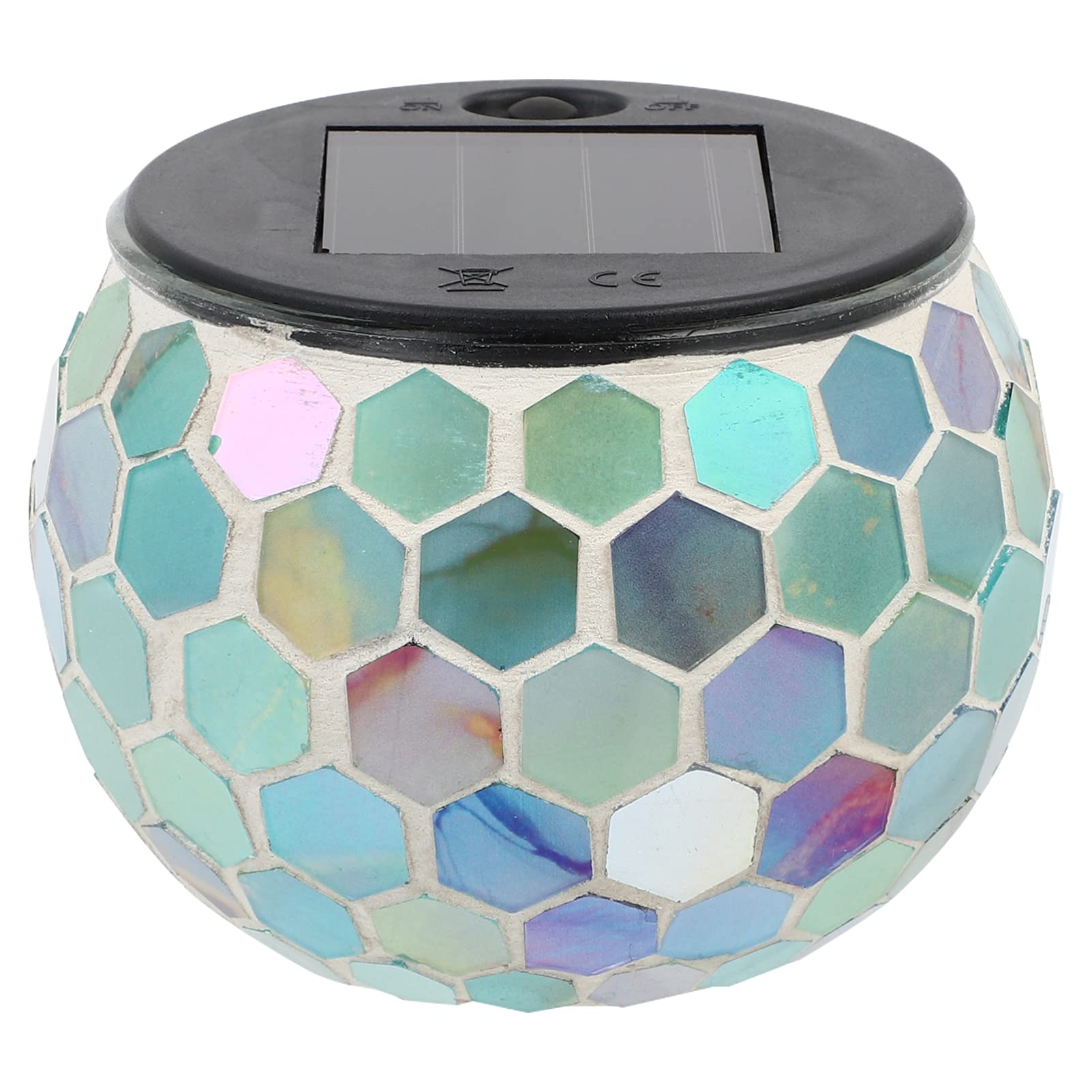 Totority Solar Mosaic Garden Light - Waterproof Outdoor LED Yard Lamp for Lawn, Patio & Pathway Decoration | Solar-Powered Night Light for Countryside, Garden & Landscape Lighting