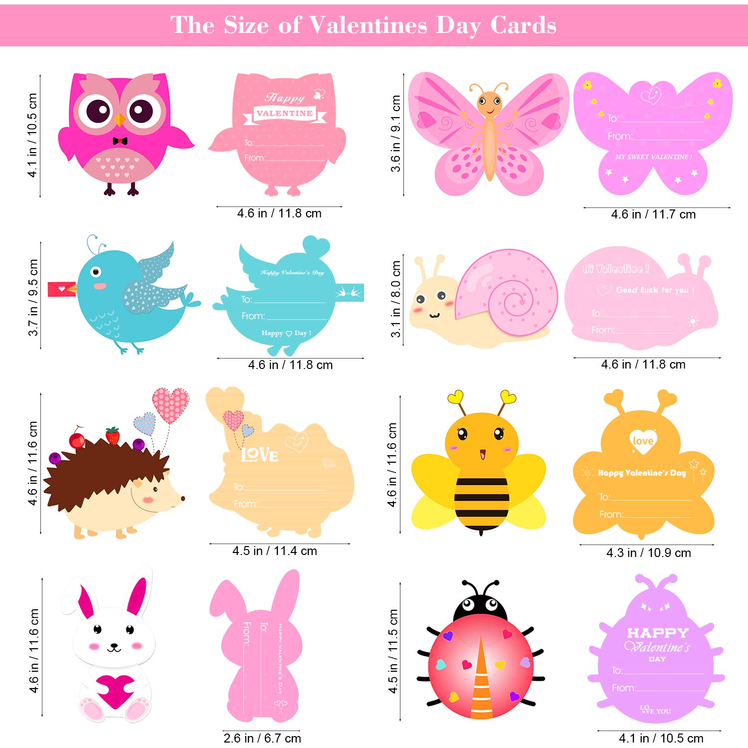 32 Pack Kids Valentine's Day Cards with Animal Bookmarks, Temporary Tattoos & Envelopes - Classroom Exchange Gifts for School Parties | Perfect for Valentine's Day Celebrations, Classroom Activities and Kids' Gift Exchanges