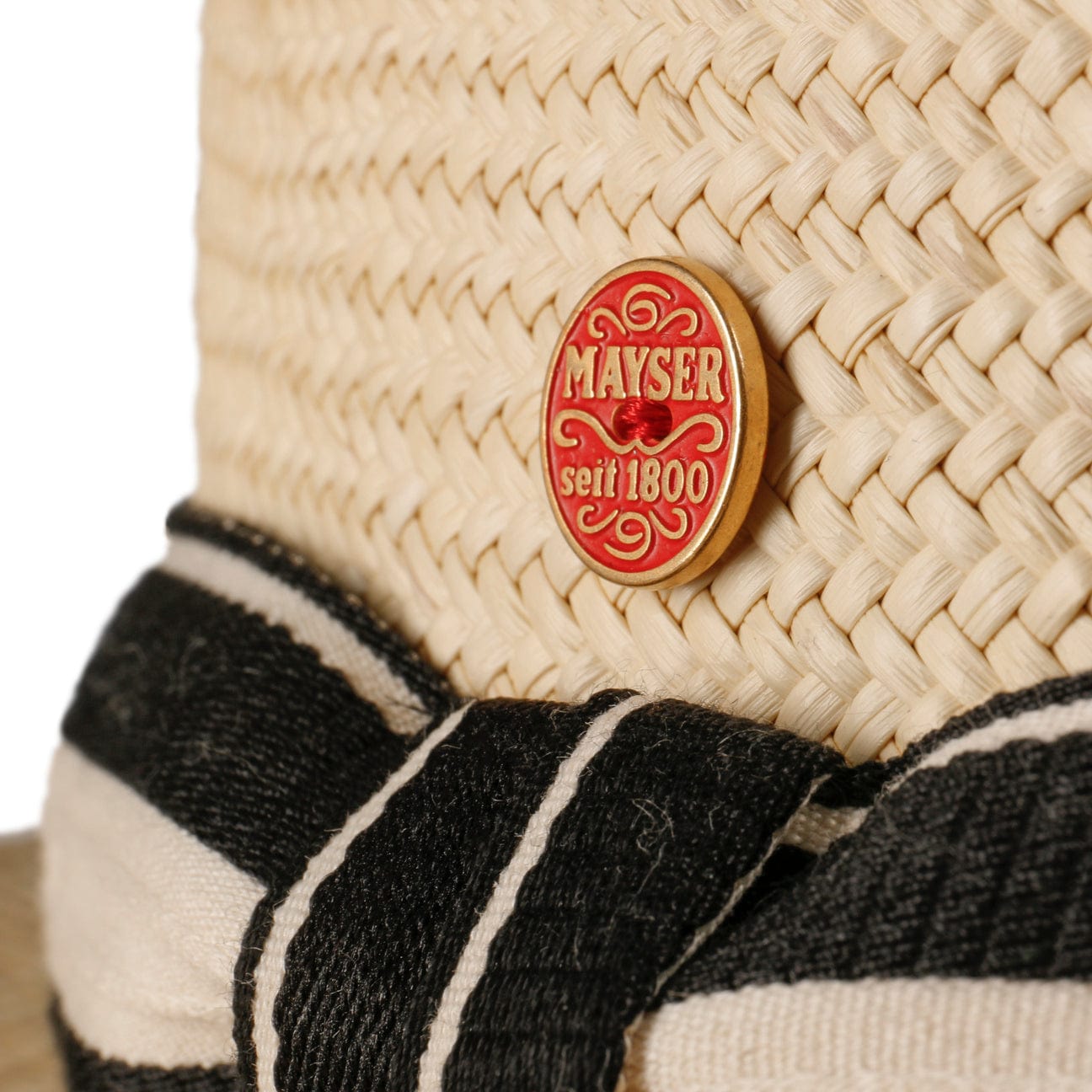 Premium Gondolo Boater Panama Hat by Mayser - Classic Straw Fedora for Men & Women - Perfect for Summer, Beach, Weddings & Outdoor Events