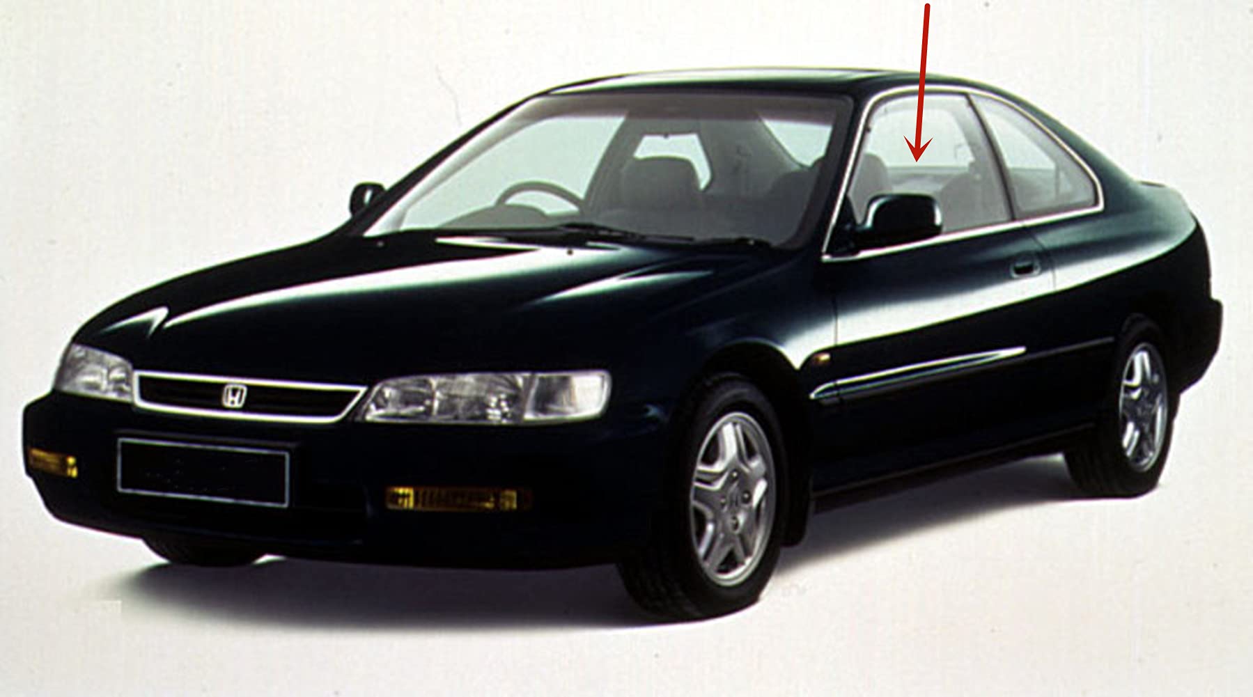 Honda Accord 2 Door Coupe Window Glass Replacement - Driver Side Left Door Compatible with 1994-1997 Models | Easy DIY Installation for Car Repair & Maintenance