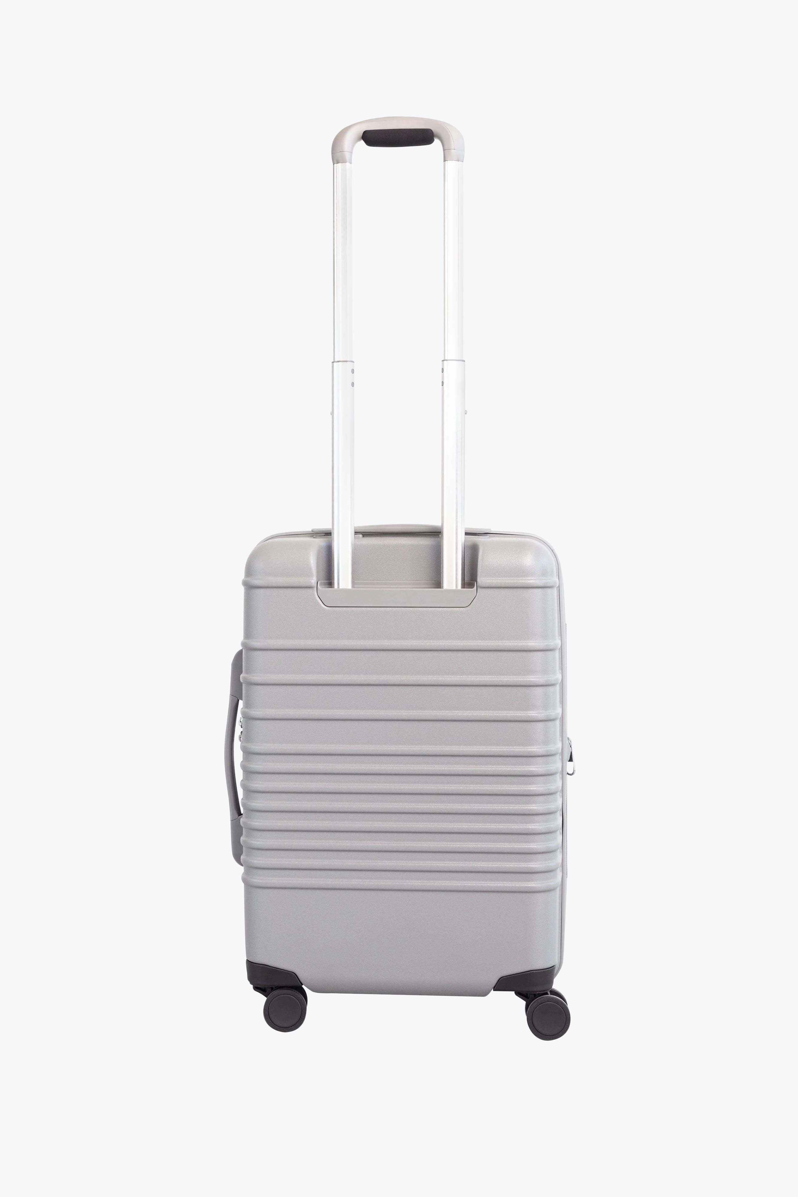 Grey Carry On Roller Luggage - Lightweight & Durable Suitcase for Air Travel, Business Trips & Weekend Getaways