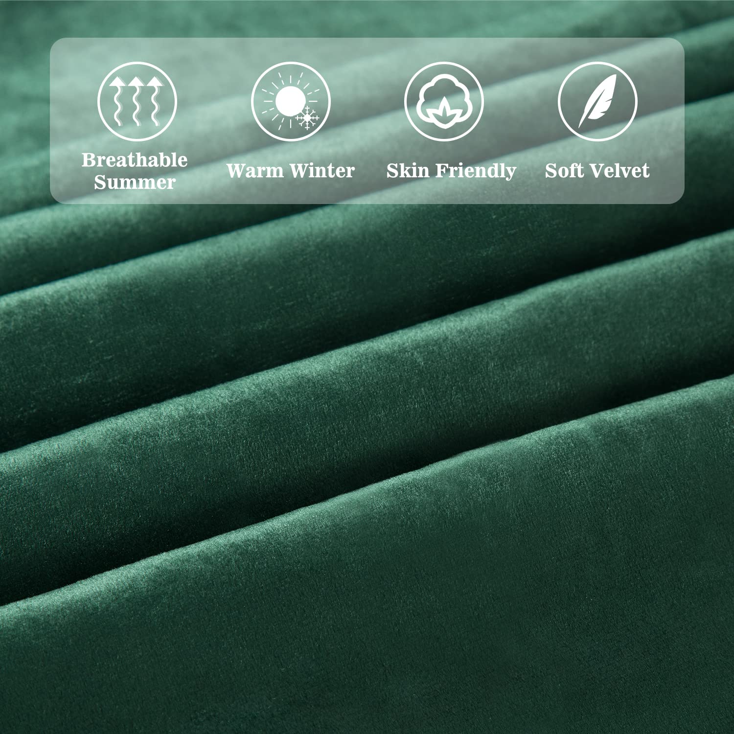 Allewie Full Size Platform Bed Frame - Velvet Upholstered Bed with Channel Tufted Headboard, Sturdy Wood Slats Support | No Box Spring Needed | Easy Assembly in Emerald Green | Perfect for Modern Bedrooms & Guest Rooms