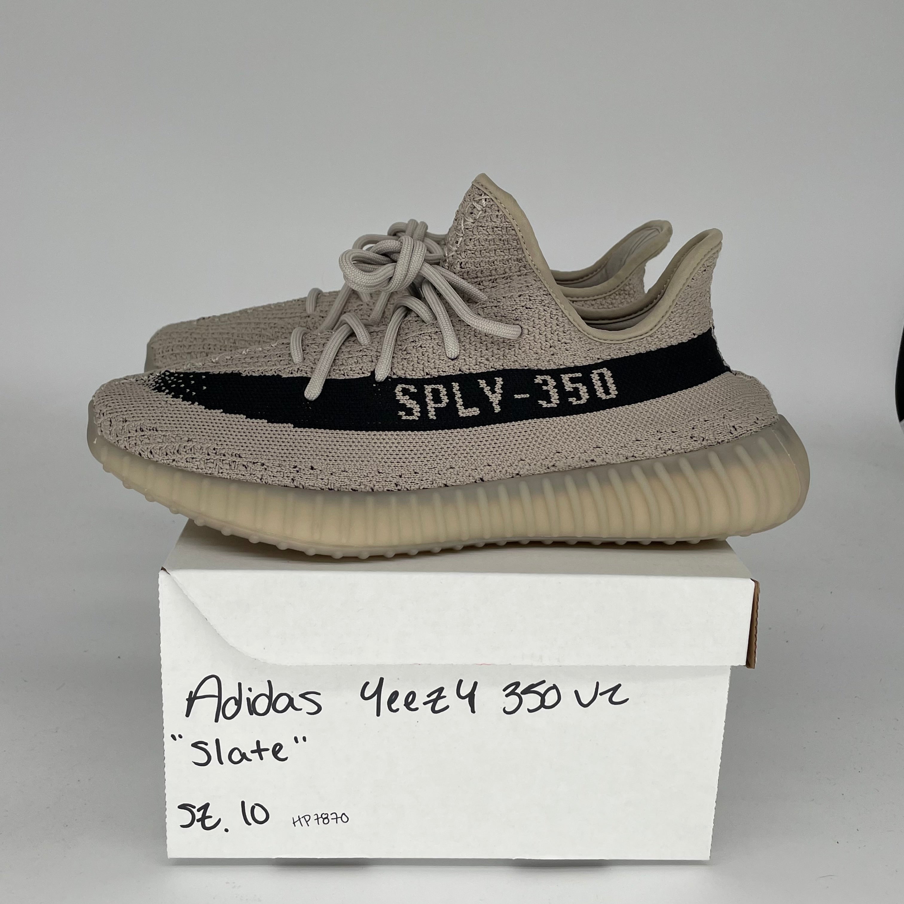 Adidas Yeezy Boost 350 V2 Slate Sneakers - Men's Size 10 (HP7870) | Comfortable Running Shoes for Casual Wear & Gym Workouts