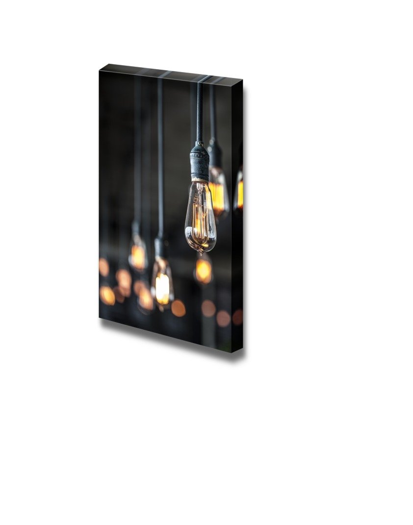 Premium Canvas Prints Wall Art - Stunning Blurred Lighting Decor for Modern Homes | High-Quality Giclee Printing Wrapped Canvas Art Ready to Hang (48