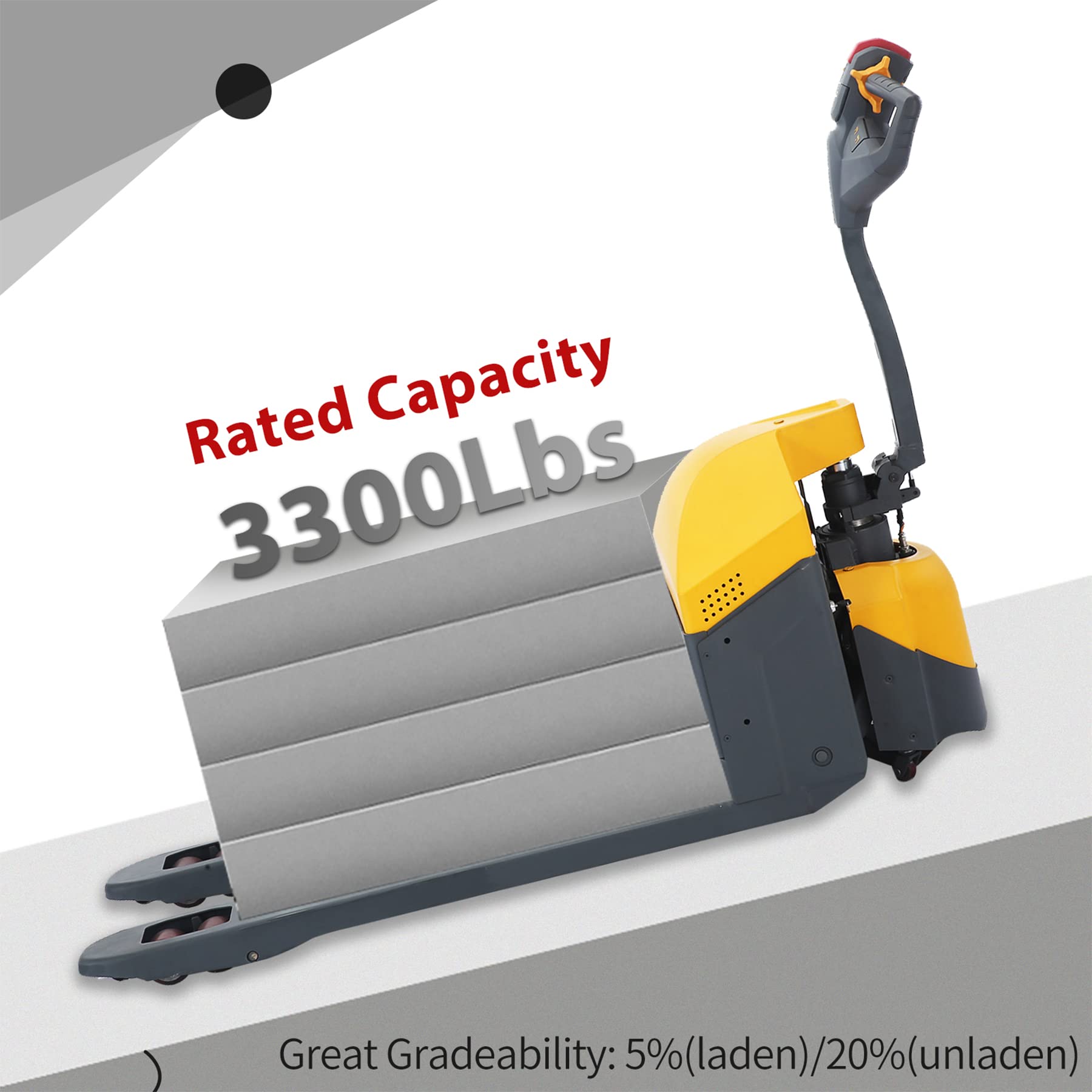 APOLLOLIFT 3300lbs Electric Pallet Jack with 48