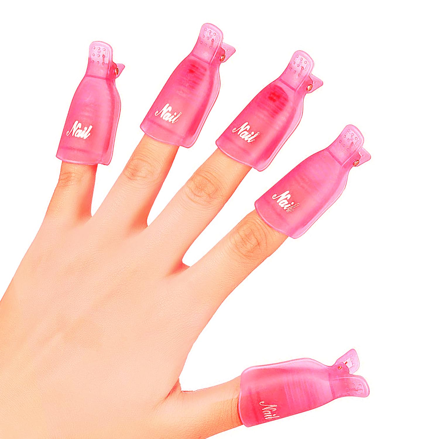 10 Pcs Nail Remover Clips - Professional Nail Soak Off Clips & Gel Polish Remover for Salon & Home Manicure - Perfect for Acrylic, Gel & Dip Nail Removal