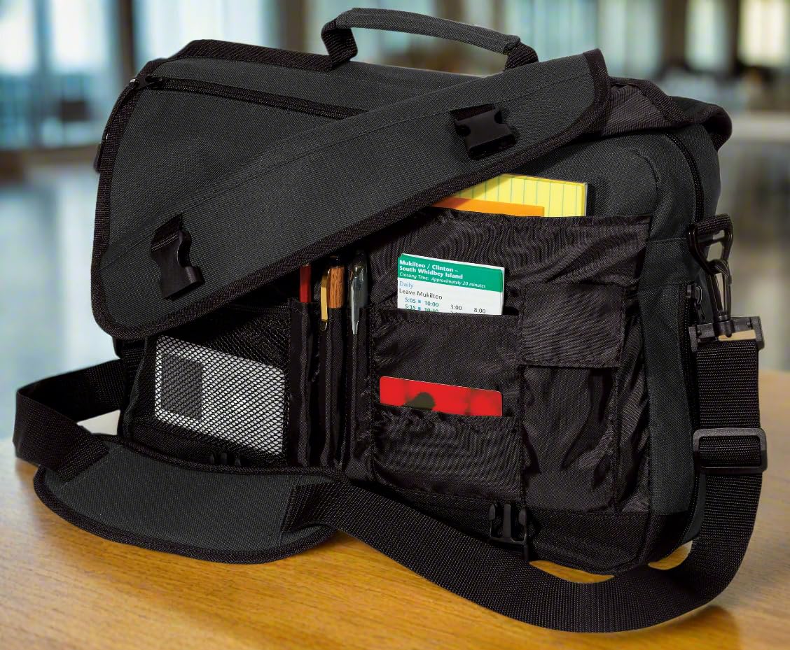 James Madison Laptop Computer Bag JMU Messenger Briefcase - Stylish & Durable for Work, School & Travel