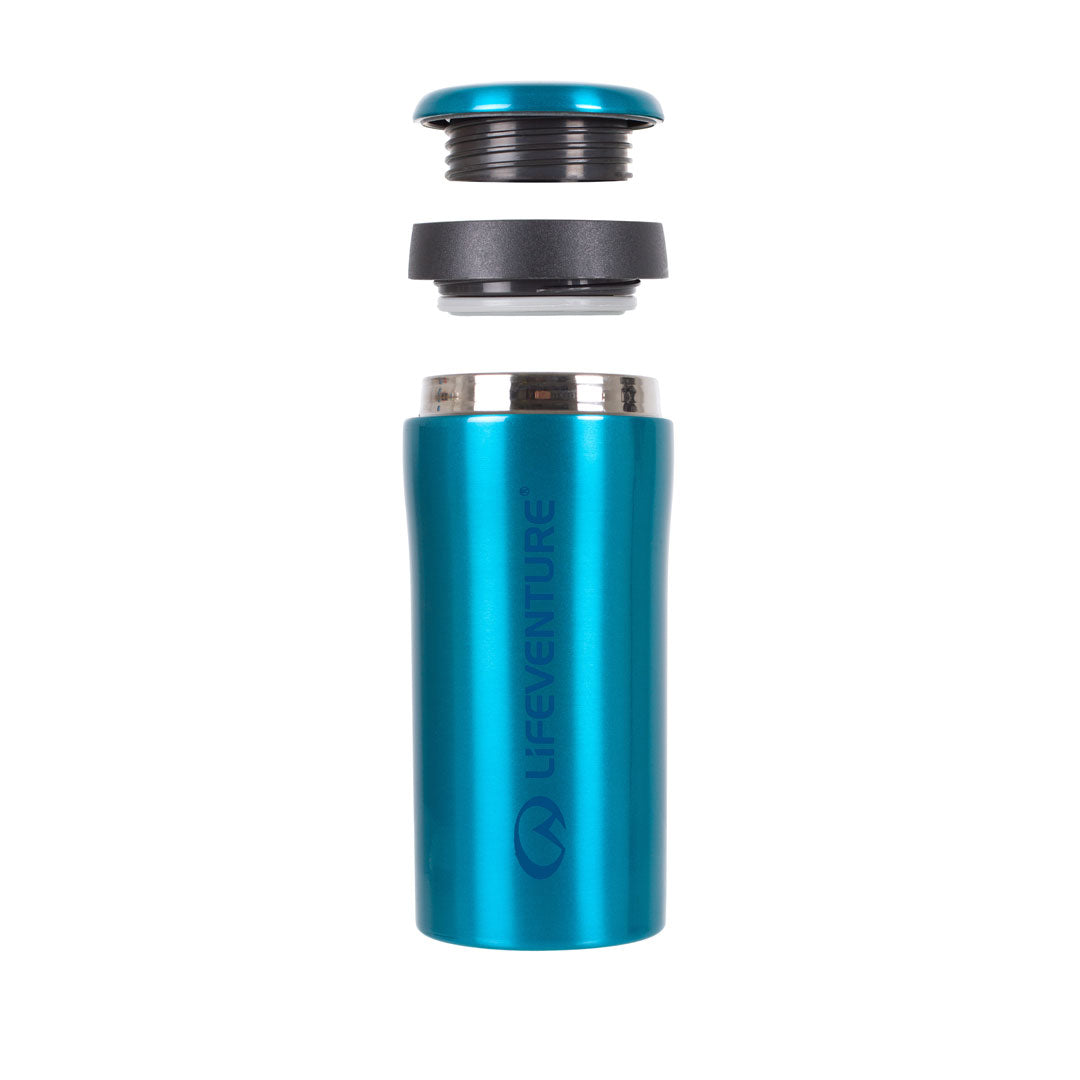 Lifeventure Stainless Steel Thermal Mug - 300ml Insulated Travel Coffee Cup with Gloss Finish - Keeps Drinks Hot or Cold for Hours - Perfect for Commuting, Camping & Outdoor Adventures